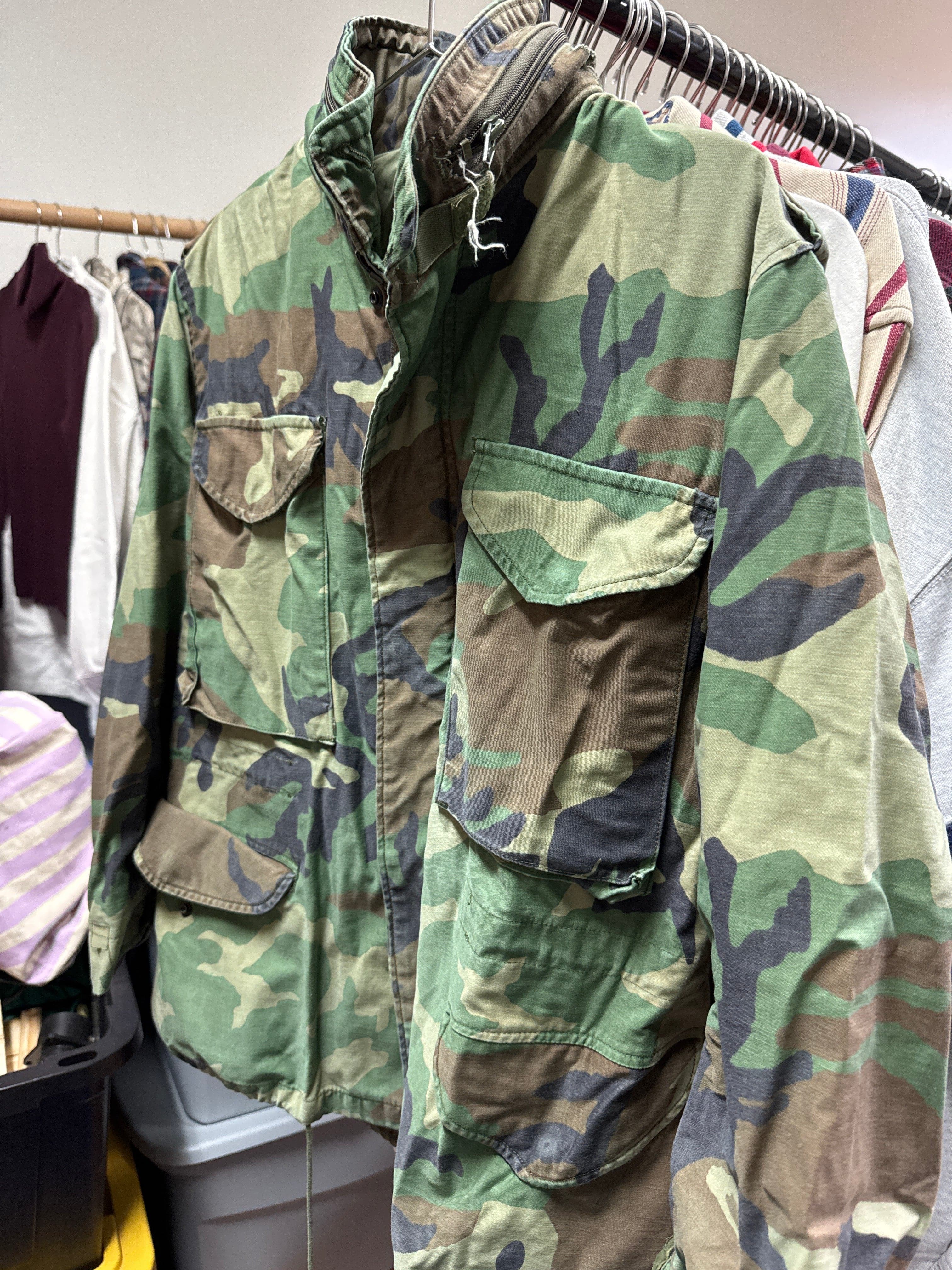 Venus Of The Desert VTG Military Camo Field Jacket available in Joshua Tree at JT Trading Post