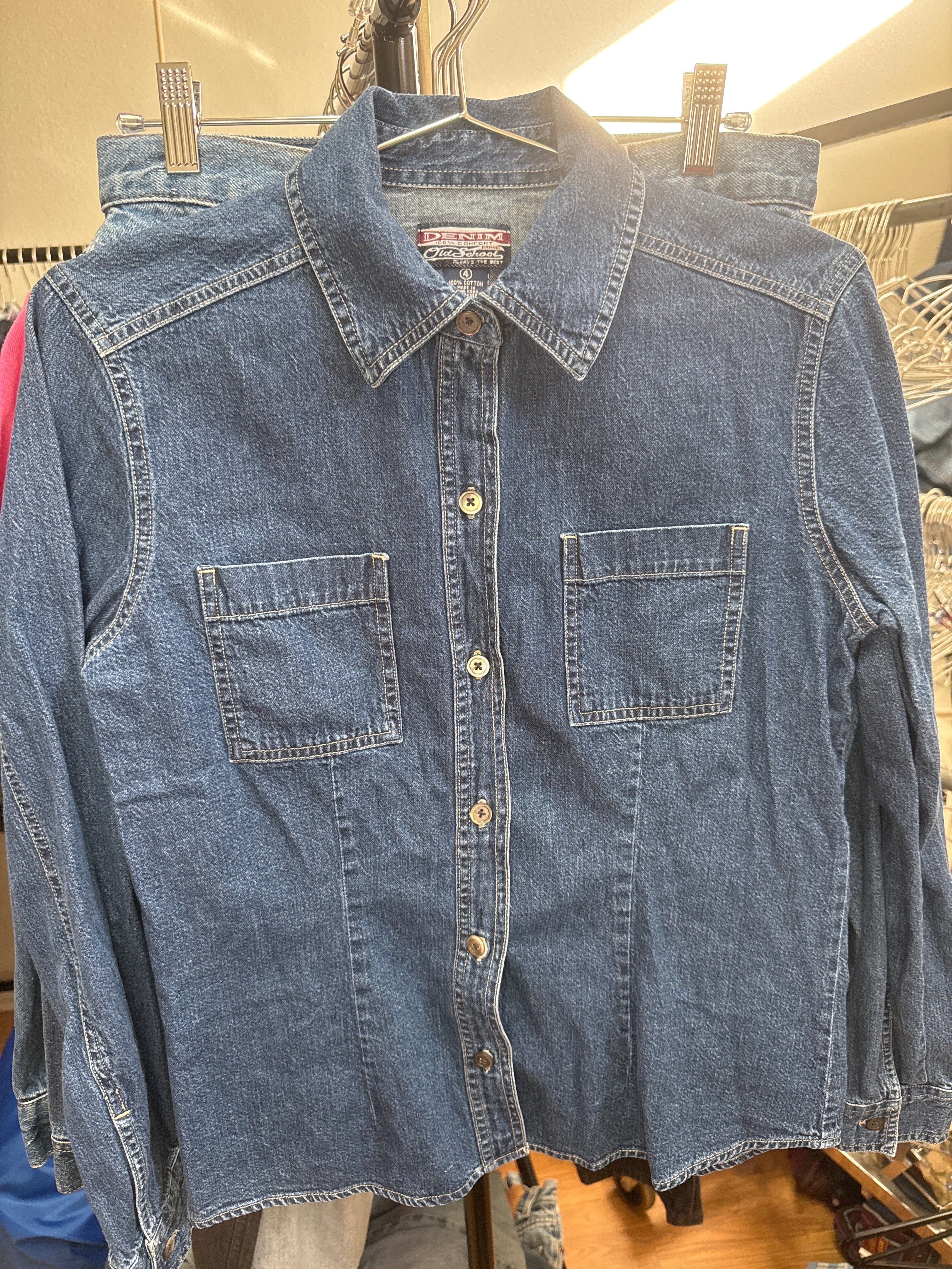 Venus Of The Desert VTG Old School Denim Button Up available in Joshua Tree at JT Trading Post