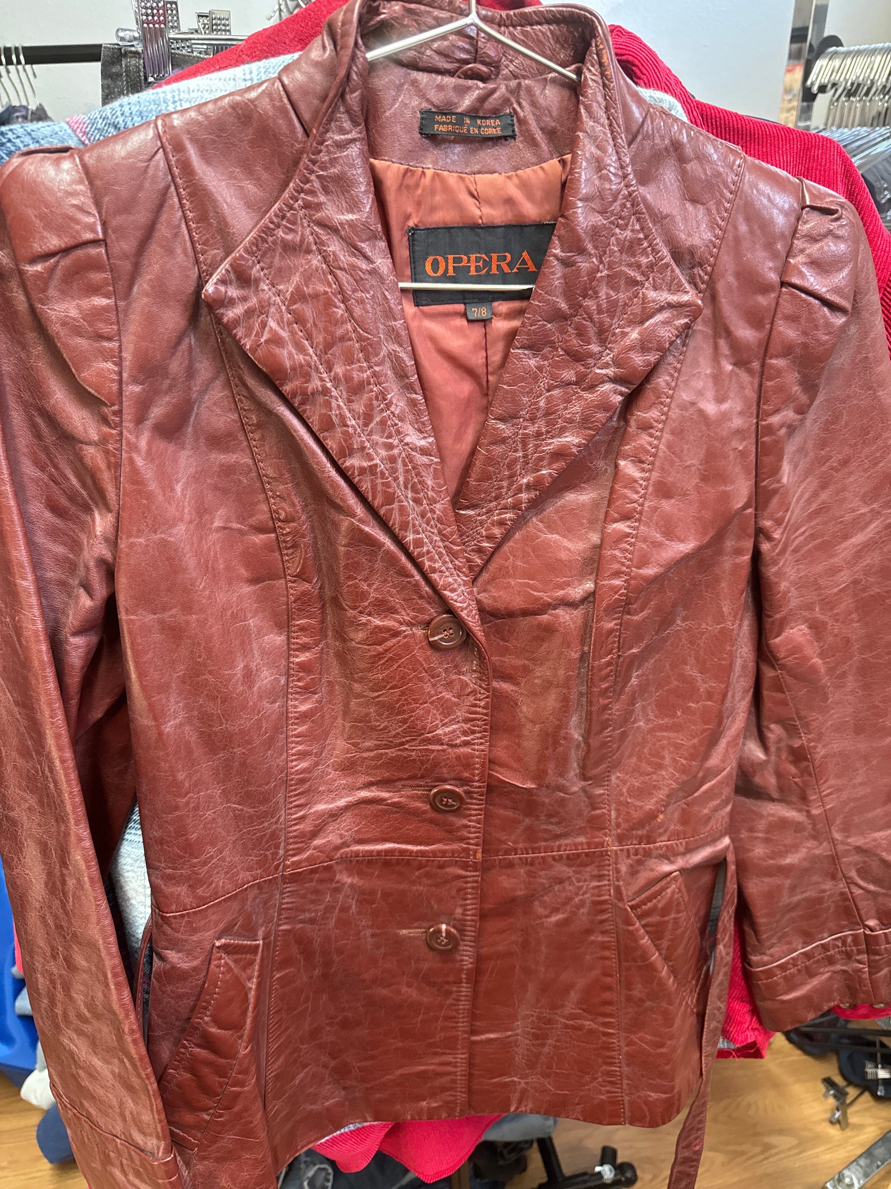 Venus Of The Desert VTG Opera Red Leather Jkt available in Joshua Tree at JT Trading Post