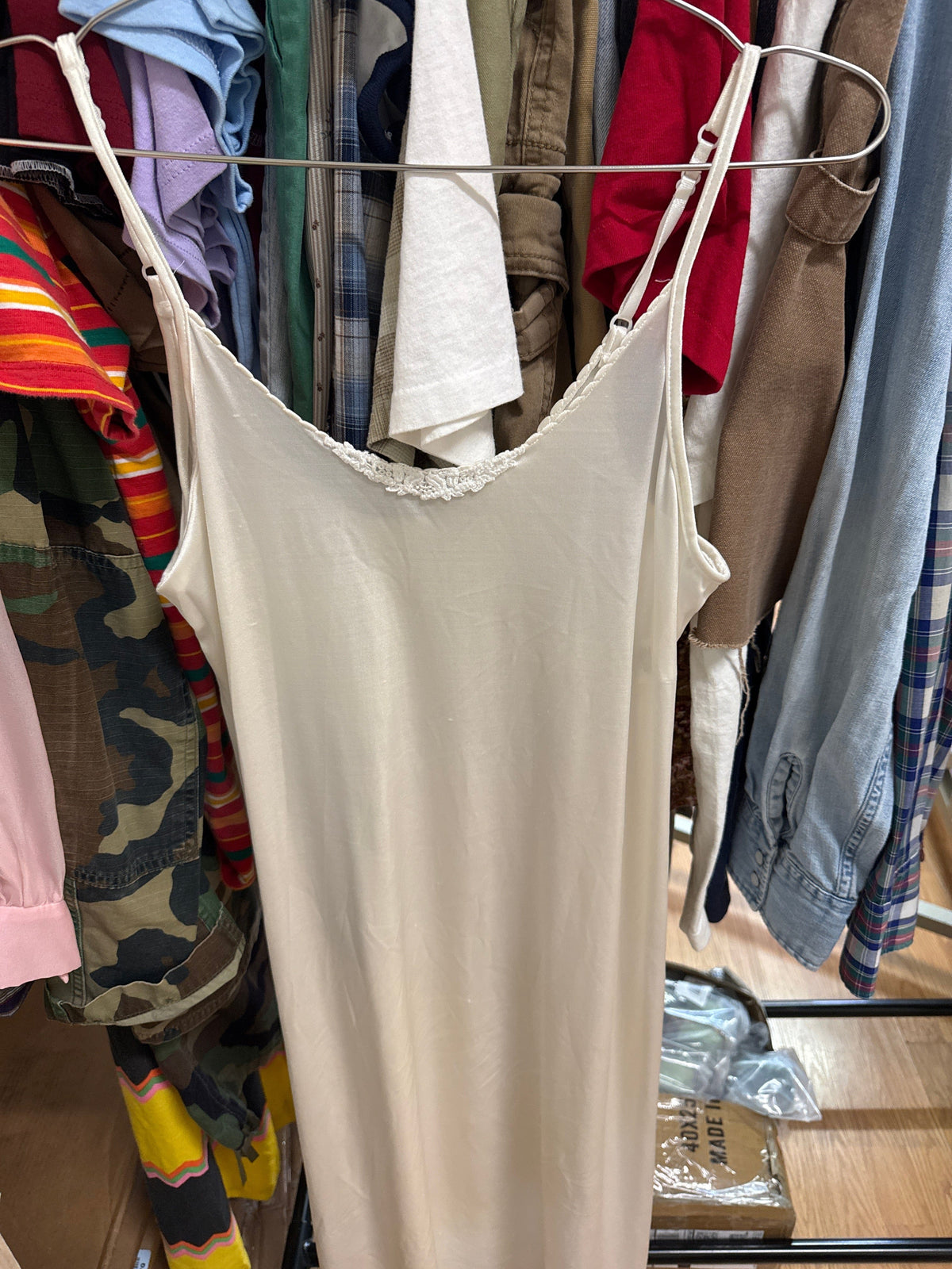 Vtg Sears White Nightie Dress
