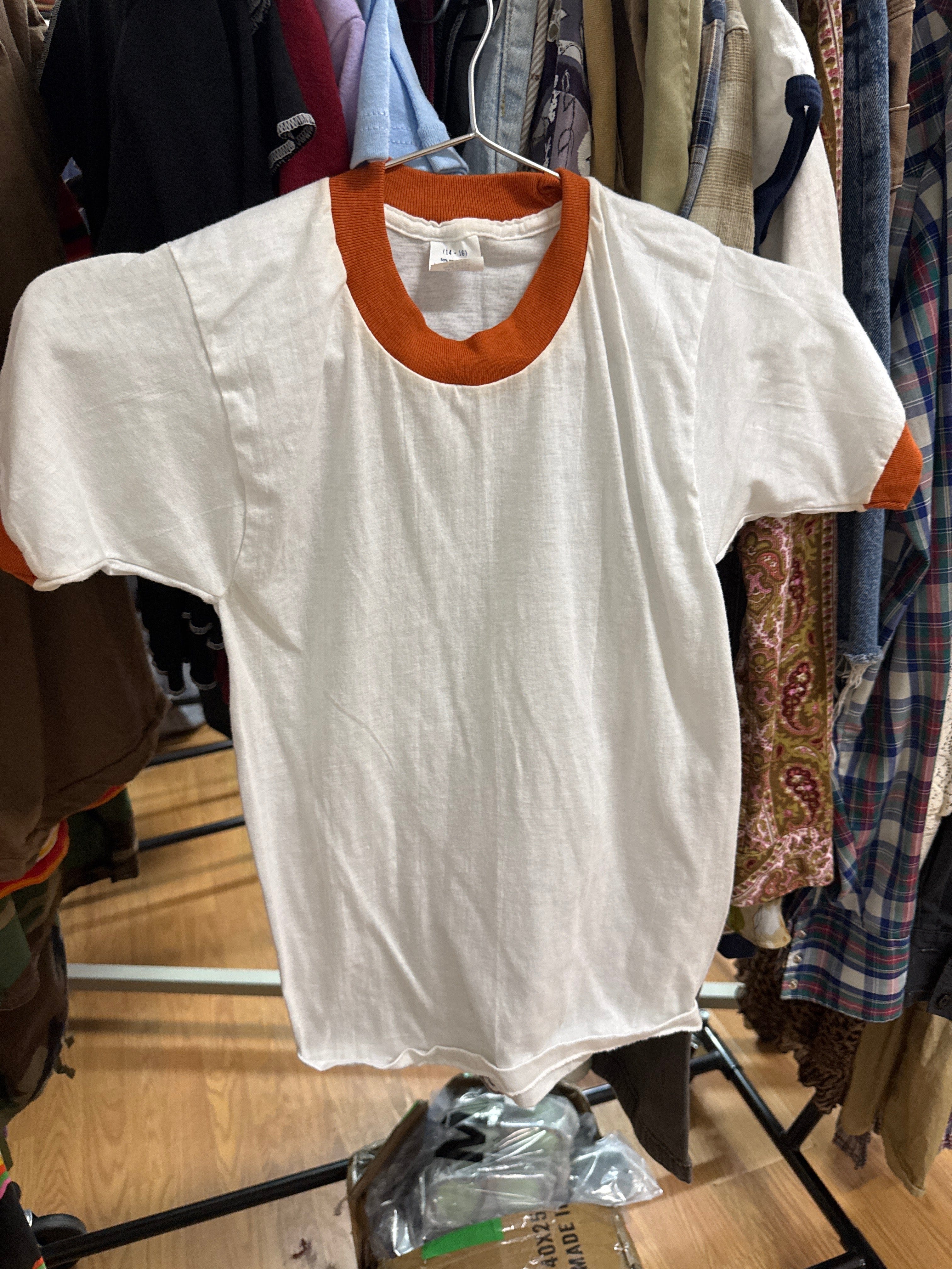 Venus Of The Desert Vtg USA Orange Ringer Tee available in Joshua Tree at JT Trading Post