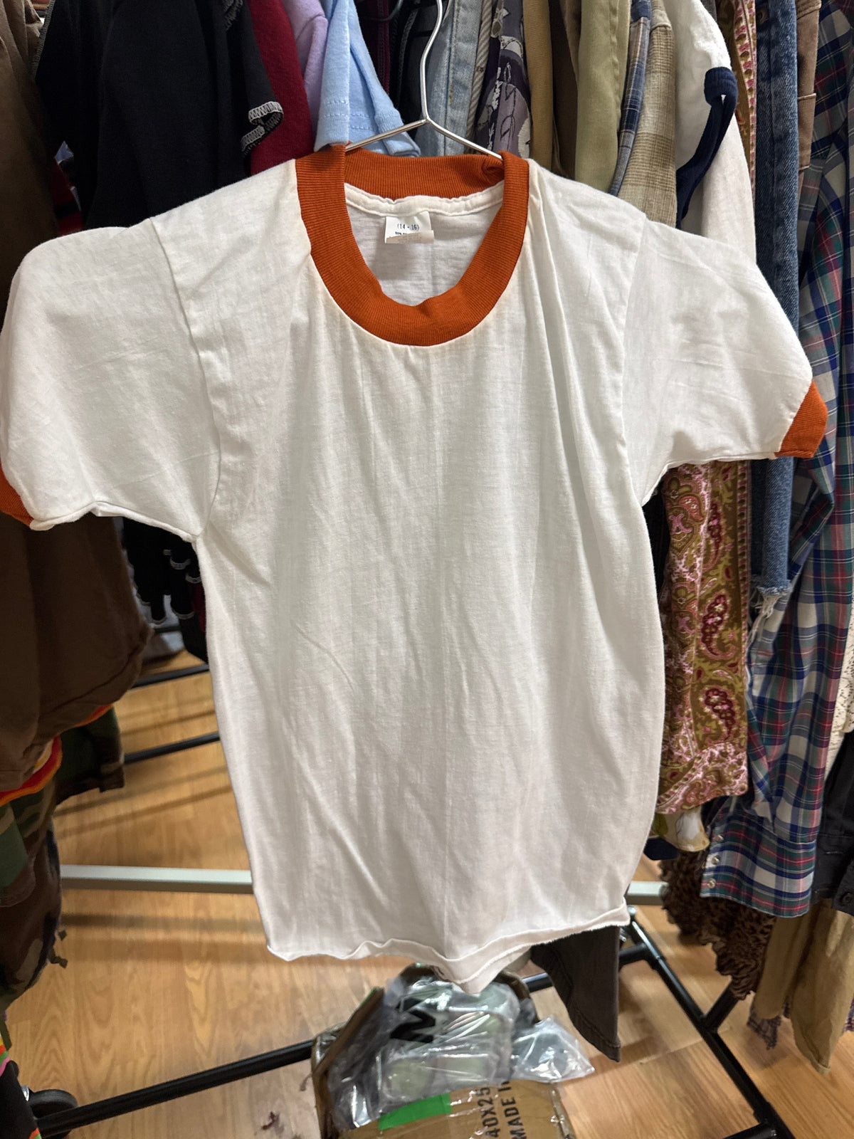 Venus Of The Desert Vtg USA Orange Ringer Tee available in Joshua Tree at JT Trading Post