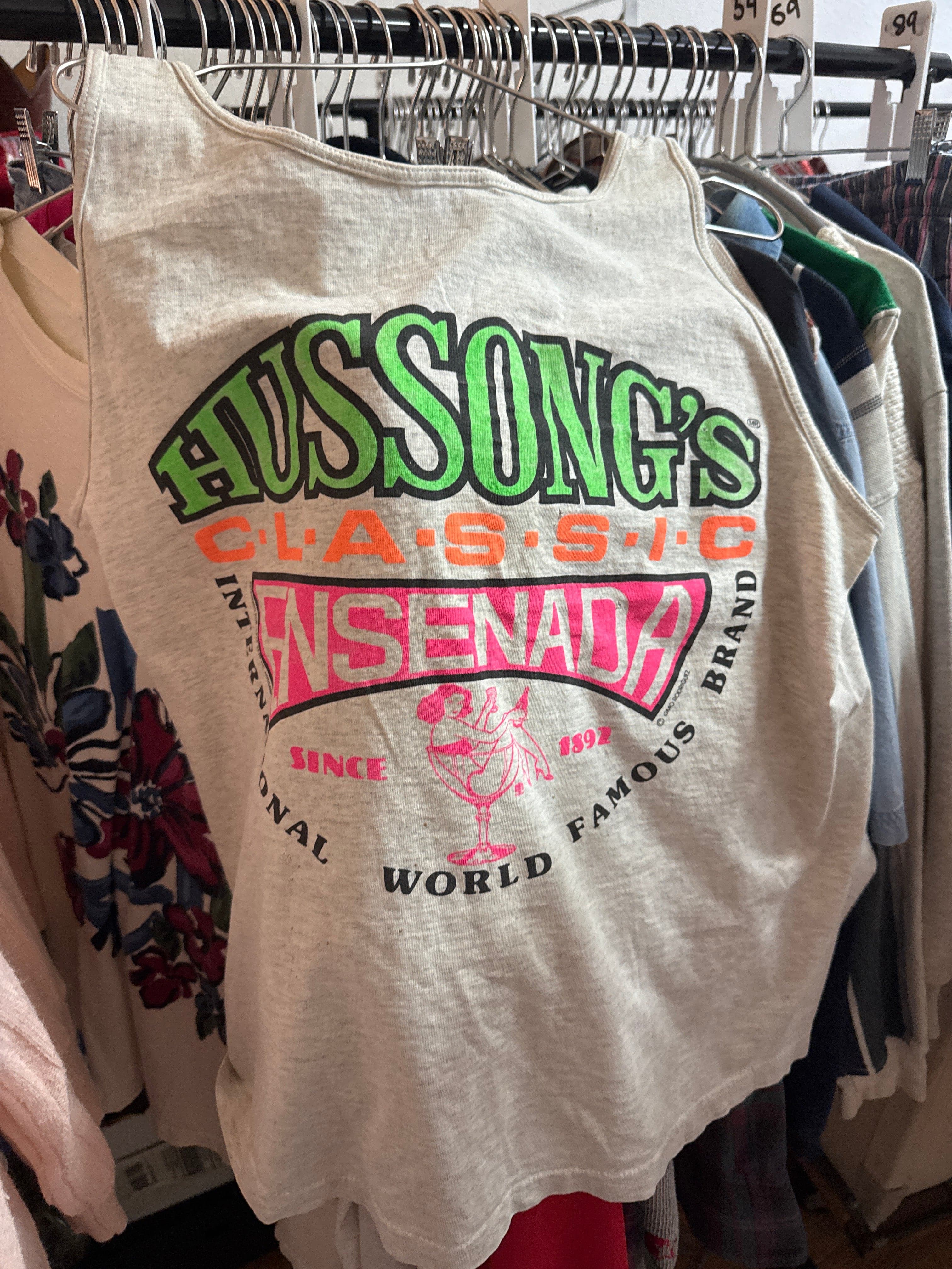Venus Of The Desert VTG USA Worn Hussongs Tank available in Joshua Tree at JT Trading Post
