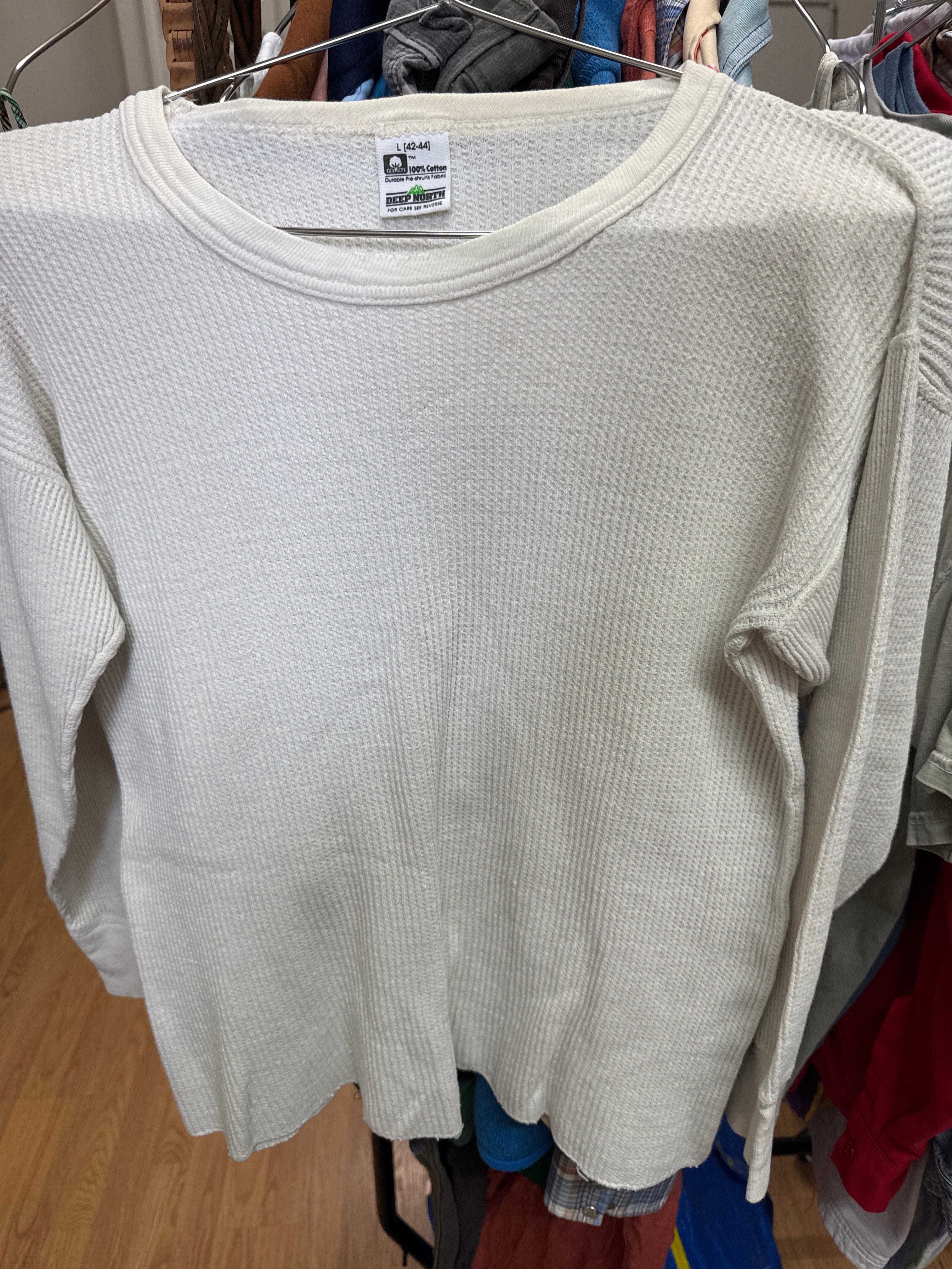 Venus Of The Desert Vtg White Cotton Waffle LS available in Joshua Tree at JT Trading Post