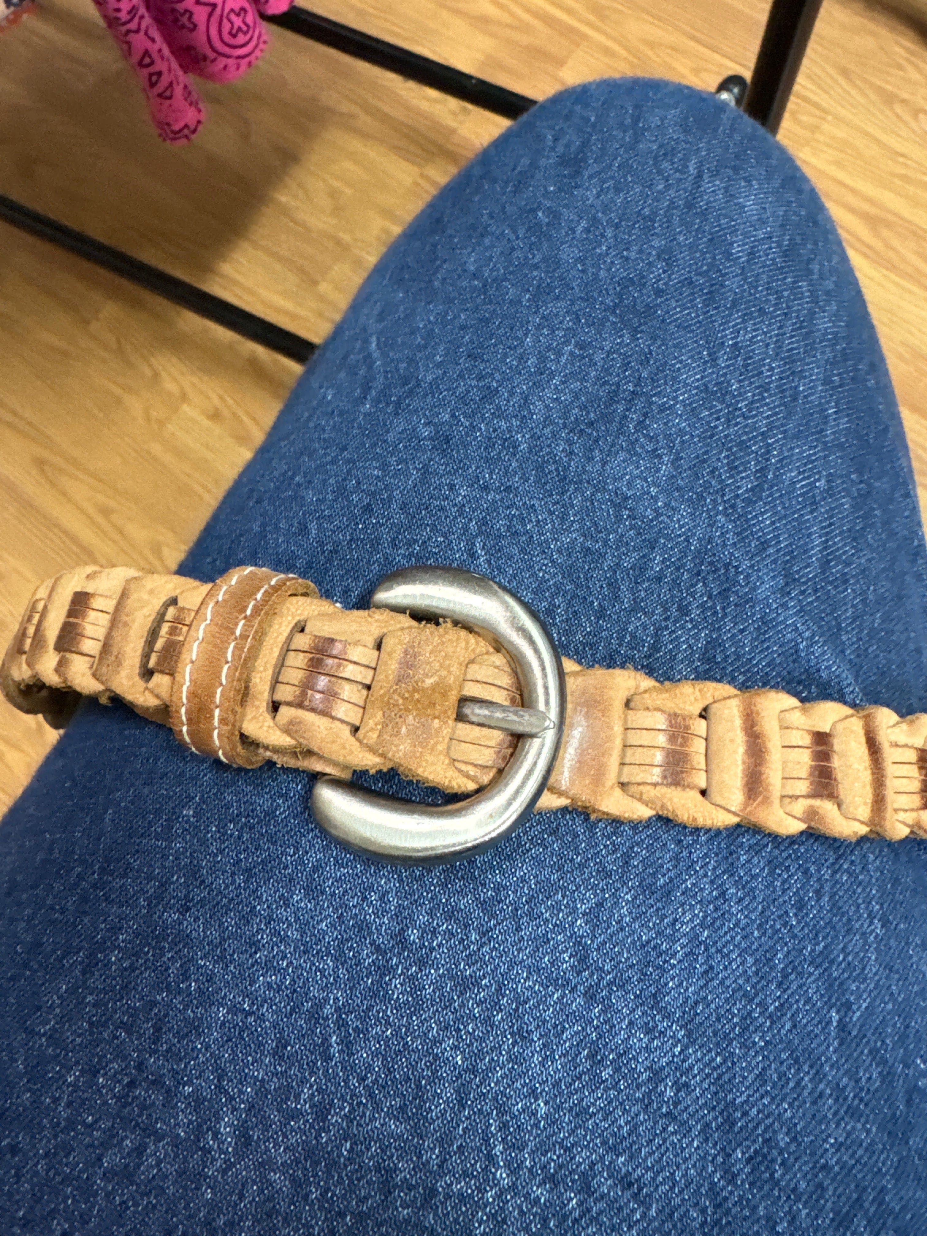 Venus Of The Desert Vtg Woven Leather Belt available in Joshua Tree at JT Trading Post