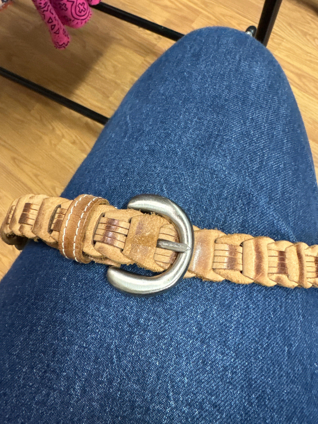 Venus Of The Desert Vtg Woven Leather Belt available in Joshua Tree at JT Trading Post