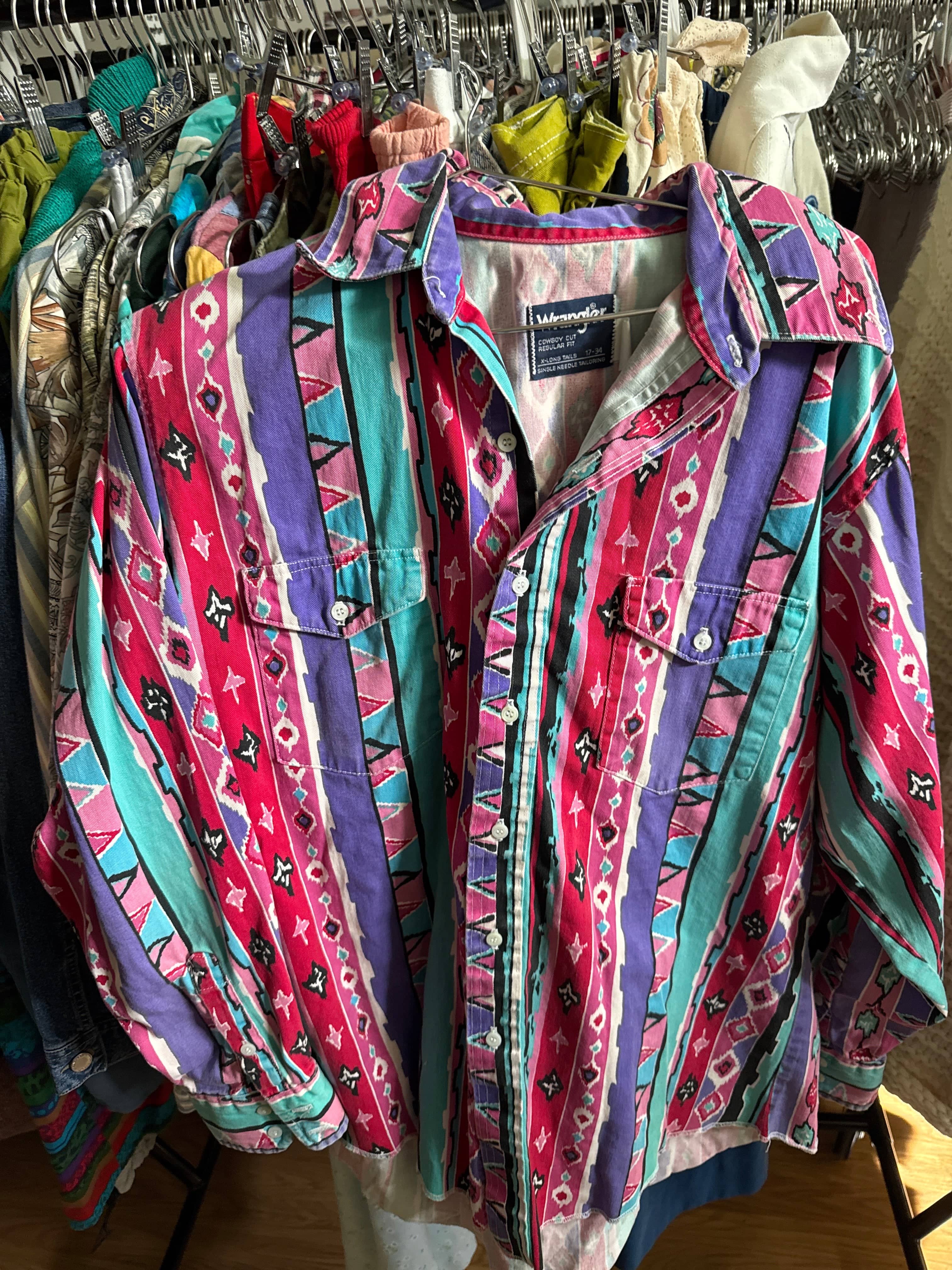 Venus Of The Desert VTG Wrangler SW Cowboy Cut Shirt available in Joshua Tree at JT Trading Post