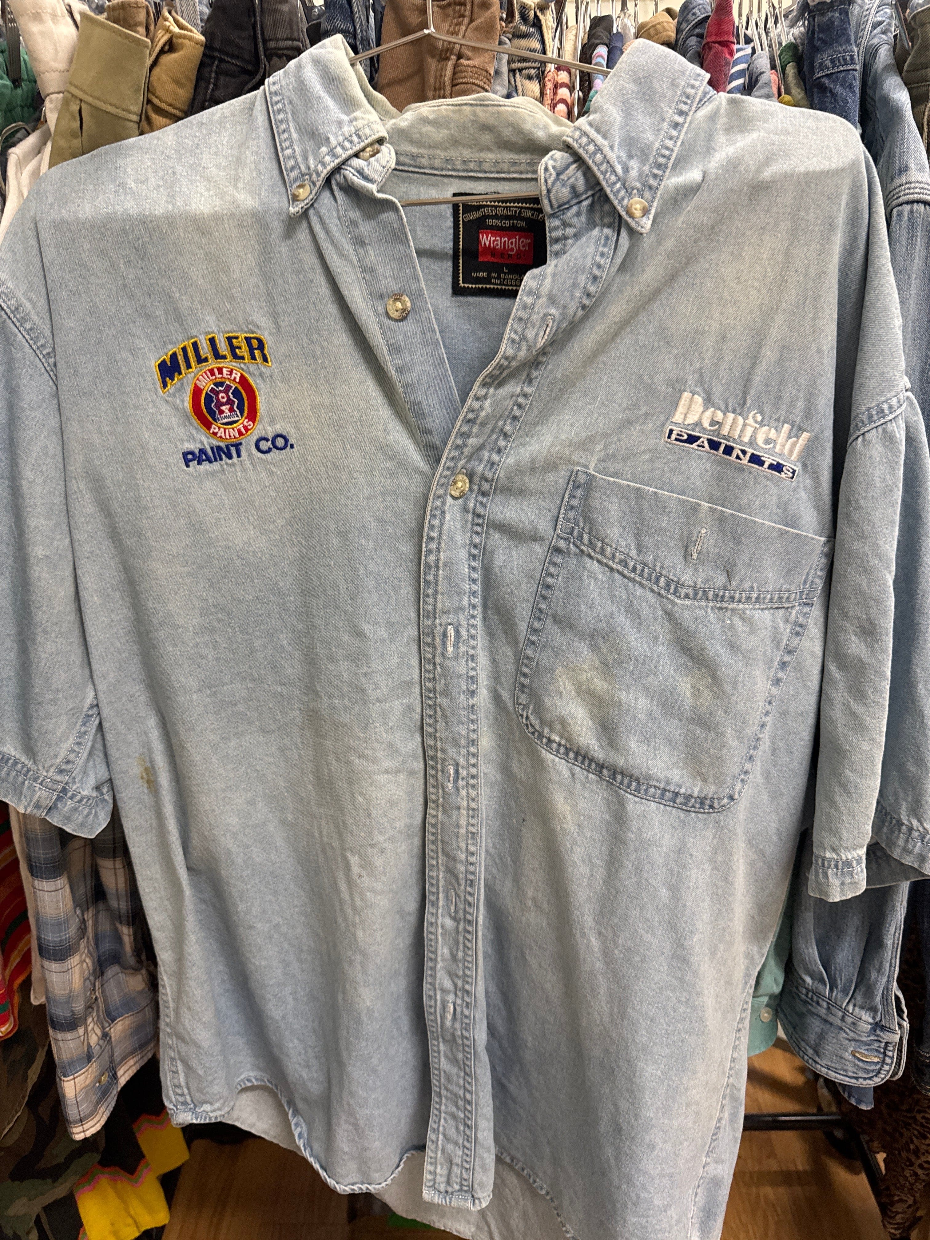 Venus Of The Desert Vtg Wrangler Worn In Paint SS available in Joshua Tree at JT Trading Post