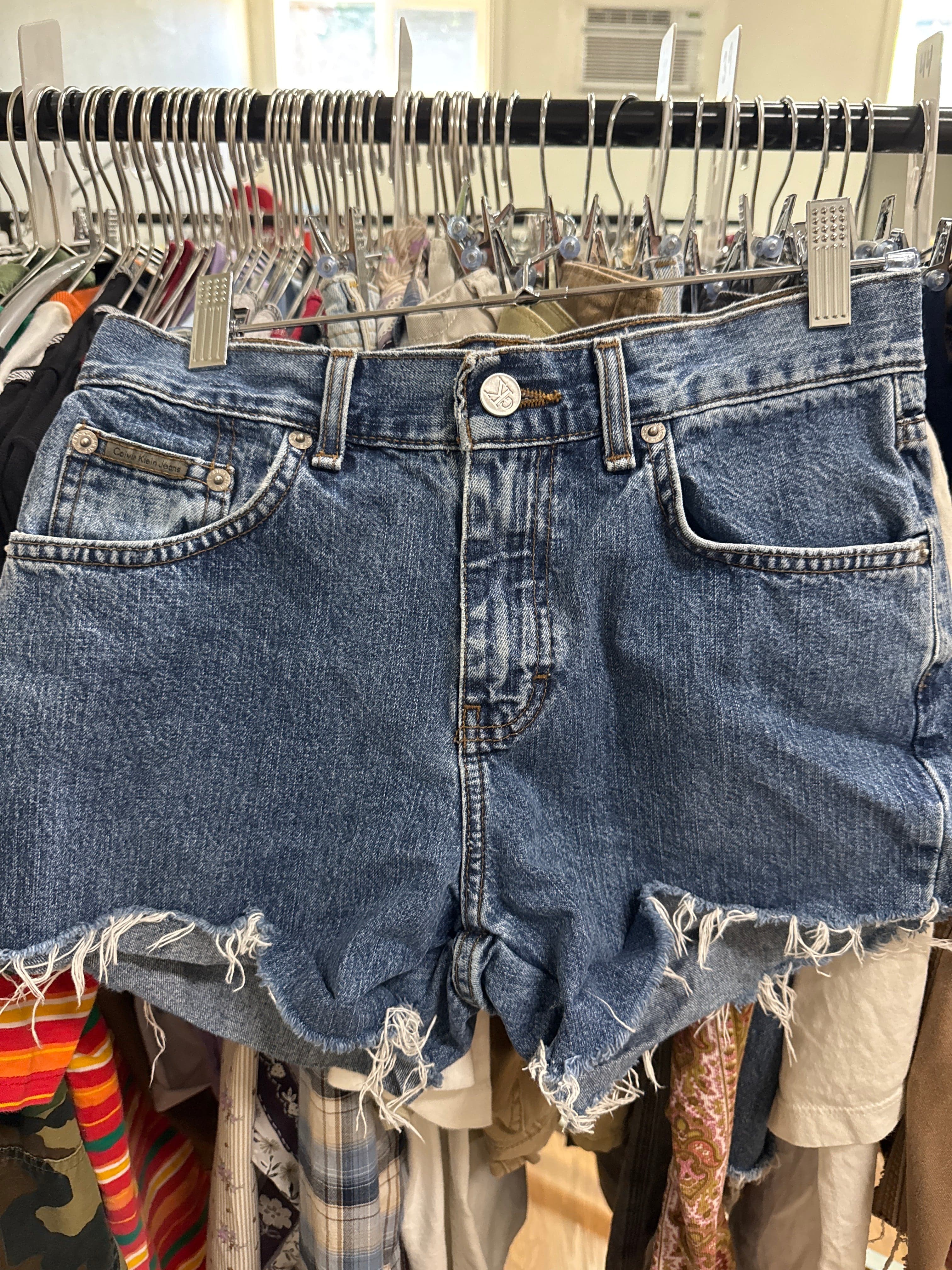 Venus Of The Desert Y2K Calvin Klein Cutoffs available in Joshua Tree at JT Trading Post
