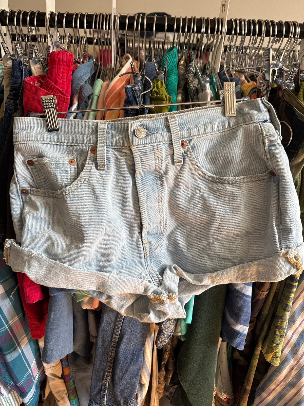 Venus Of The Desert Y2K Levis 501 Denim Shorts W28 available in Joshua Tree at JT Trading Post
