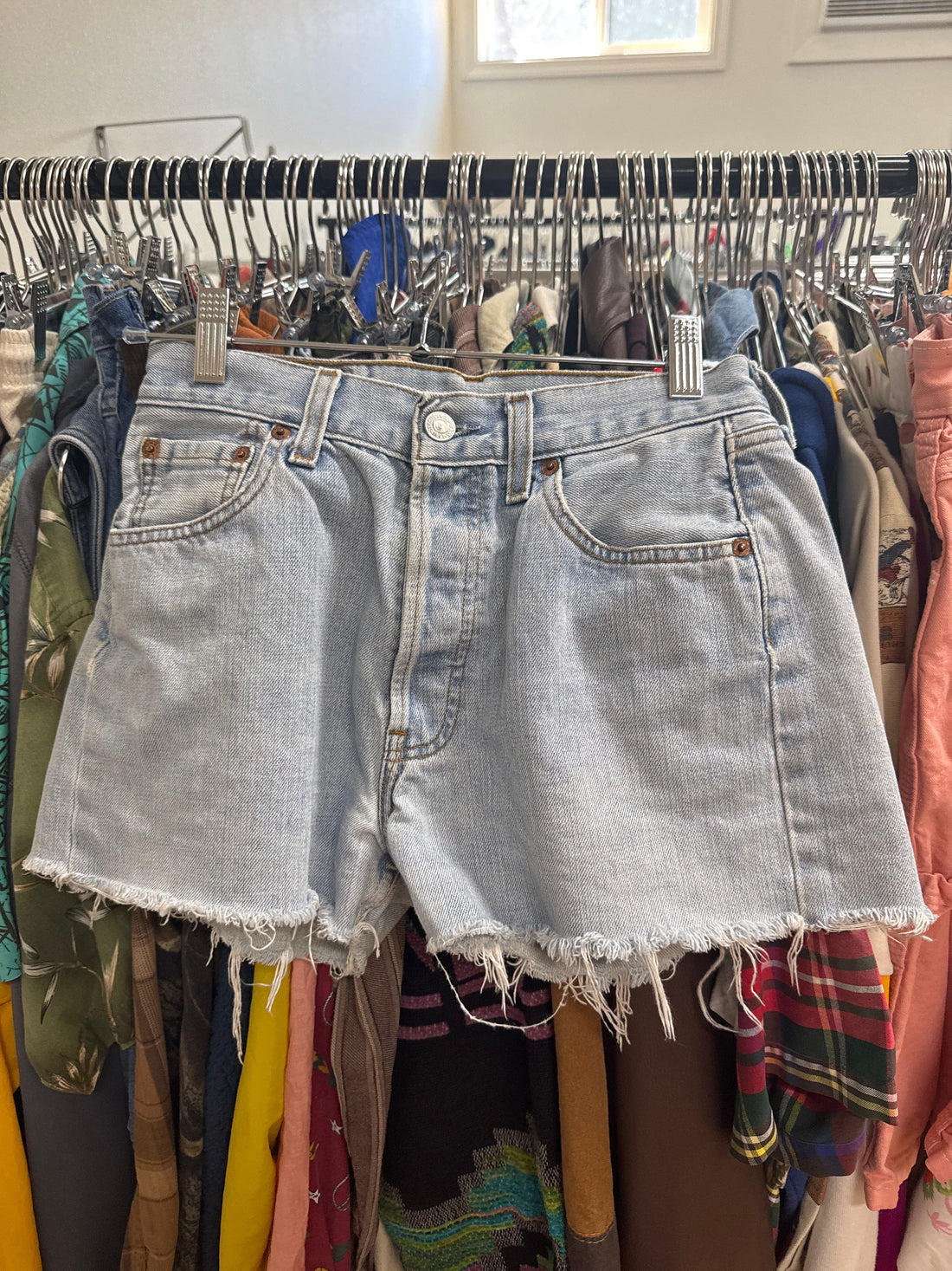 Venus Of The Desert Y2K Levis Denim 501 Cutoffs W29 available in Joshua Tree at JT Trading Post