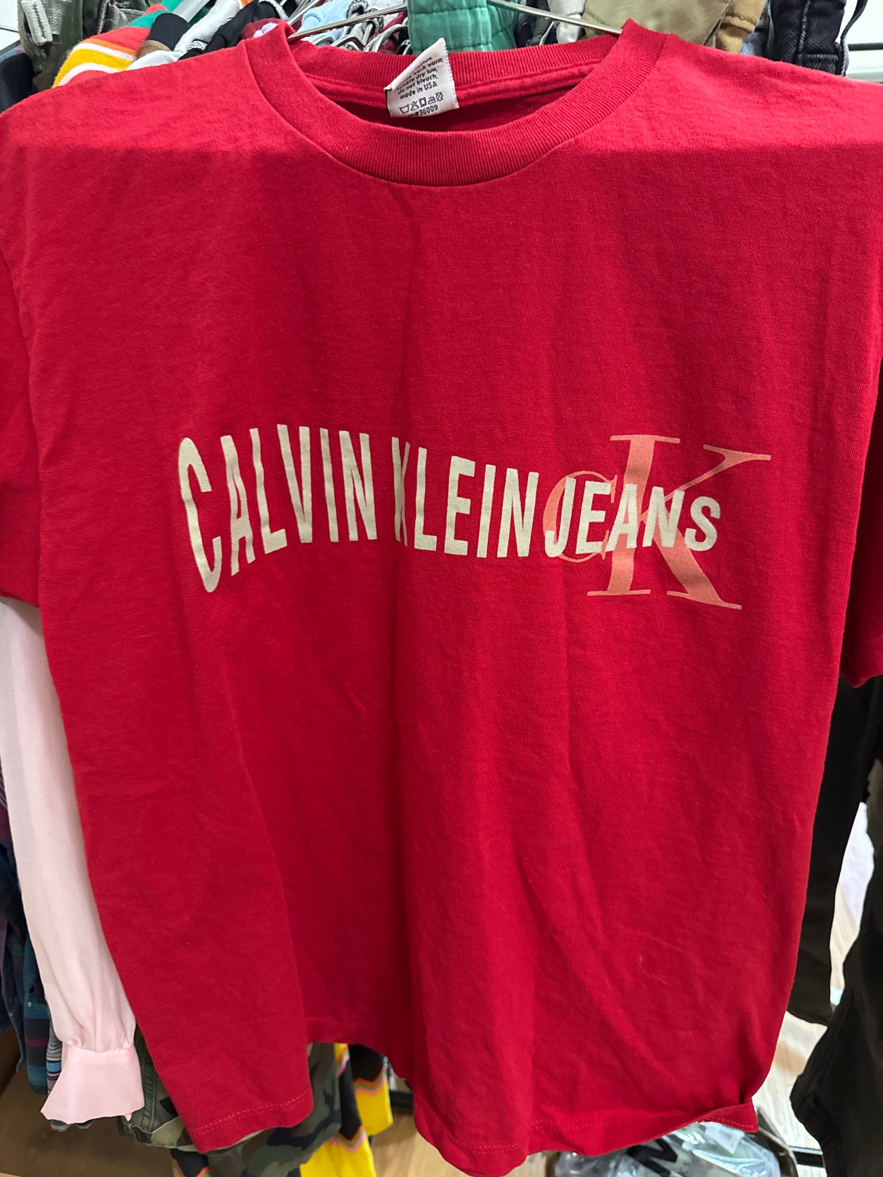 Venus Of The Desert Y2K USA Calvin Klein Cotton Tee available in Joshua Tree at JT Trading Post