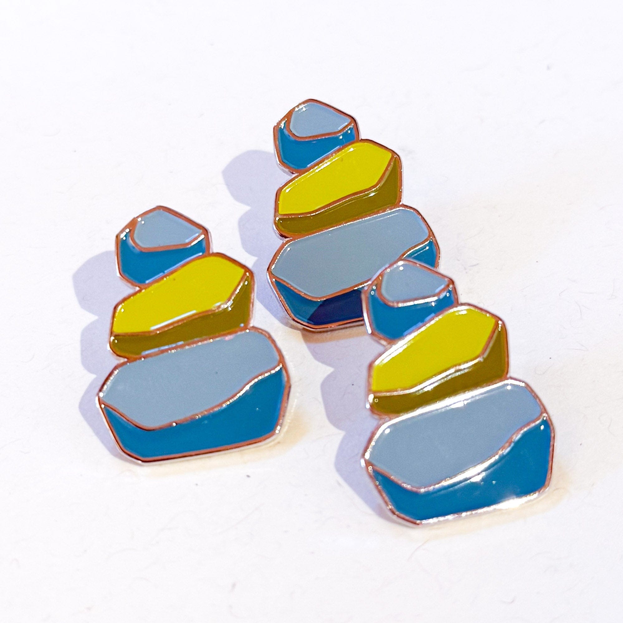 VERY VERY Rock Stack Enamel Pin available in Joshua Tree at JT Trading Post