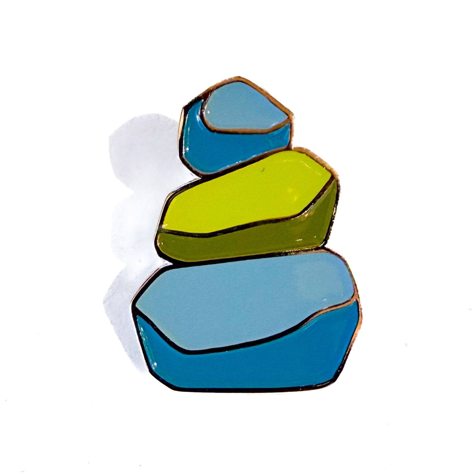 VERY VERY Rock Stack Enamel Pin available in Joshua Tree at JT Trading Post