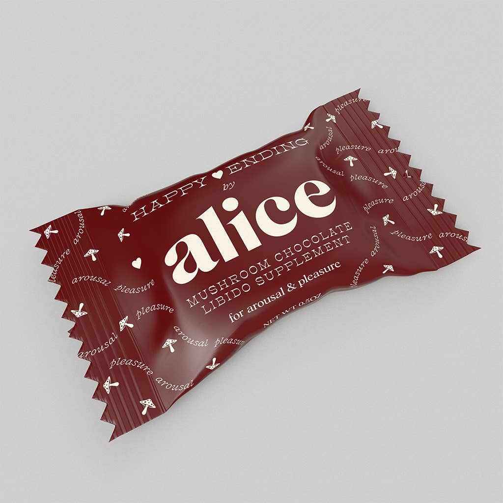 JTTP Eats Alice Mushroom Chocolates Happy Ending available in Joshua Tree at JT Trading Post