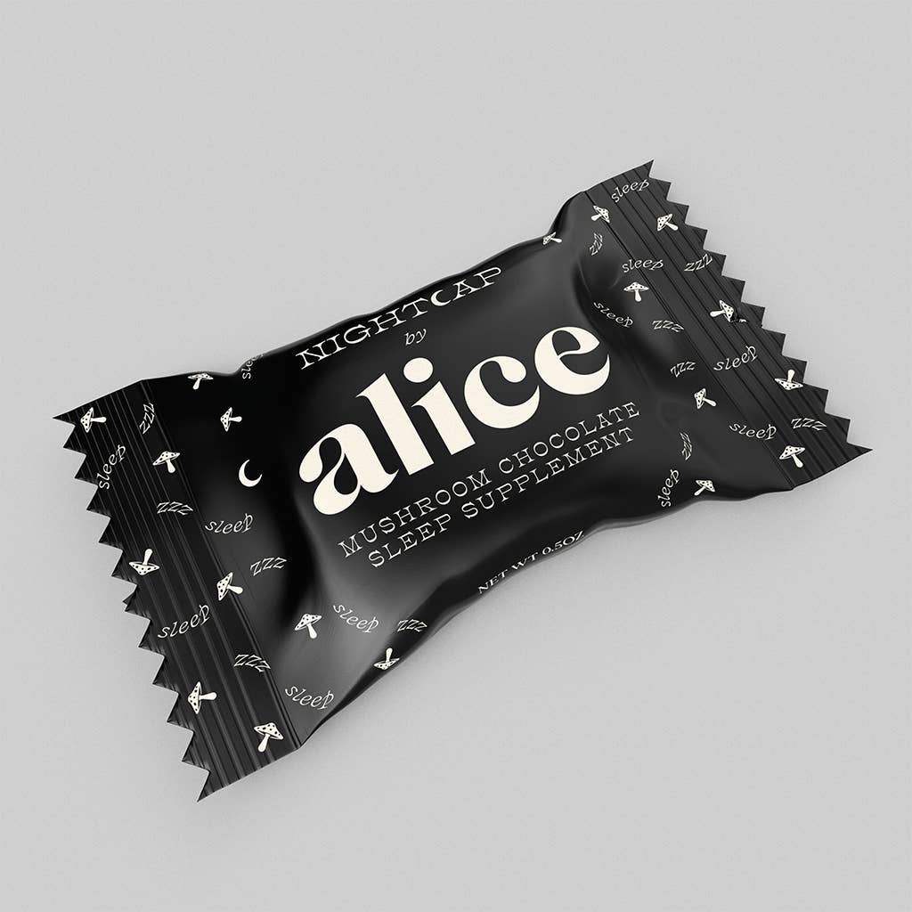 JTTP Eats Alice Mushroom Chocolates Night Cap available in Joshua Tree at JT Trading Post