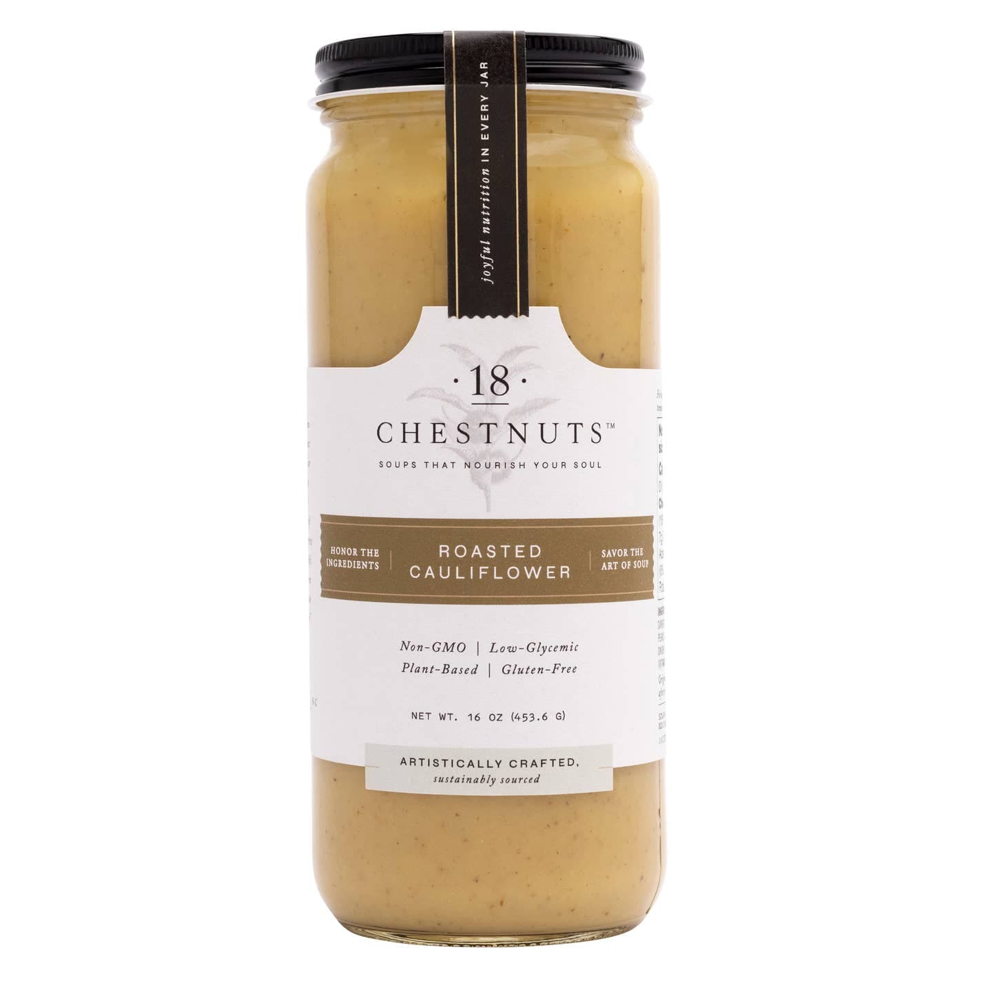 JTTP Eats Roasted Cauliflower Soup 16 oz Plant Based and Gluten Free