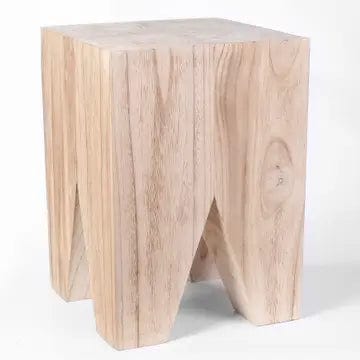 JTTP Home Paulownia Square Side Table / Stool