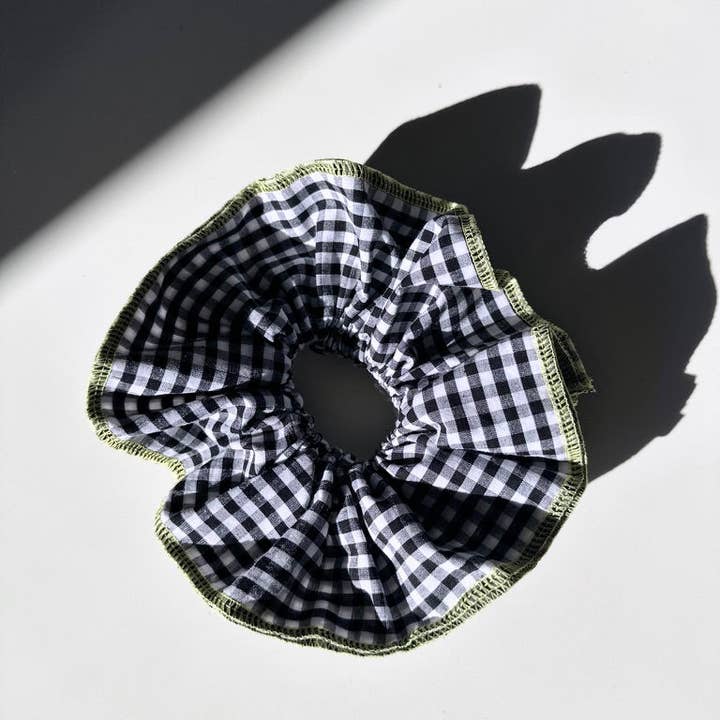 JTTP Products Black Giant Plaid Scrunchie