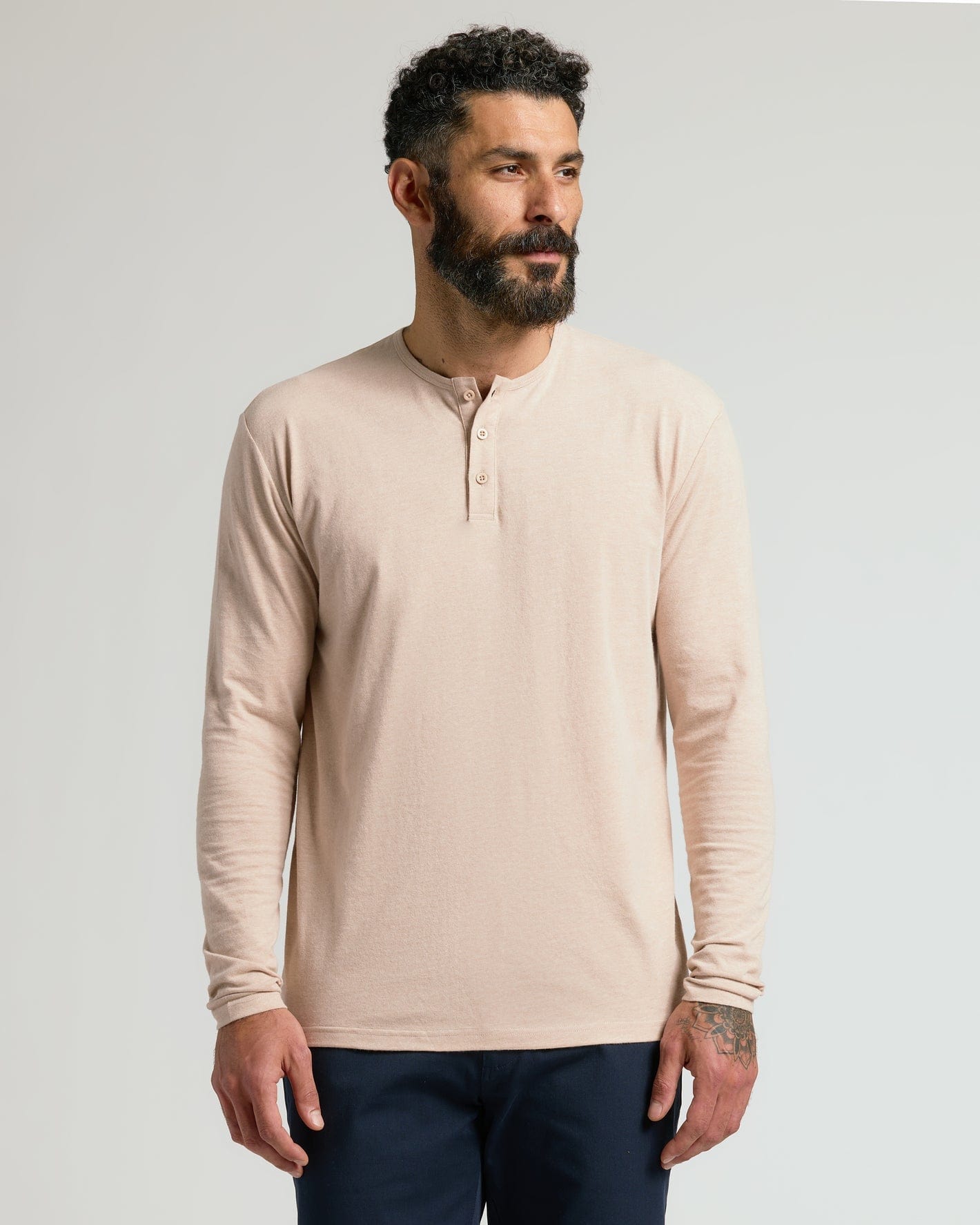 JTTP Products Long Sleeve Henley available in Joshua Tree at JT Trading Post