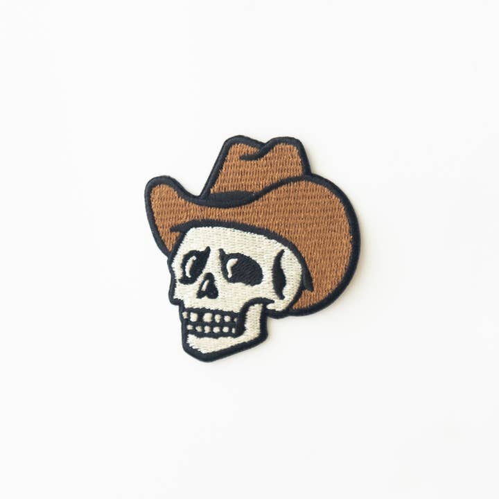 JTTP Products Cowboy Skull Iron On Patch
