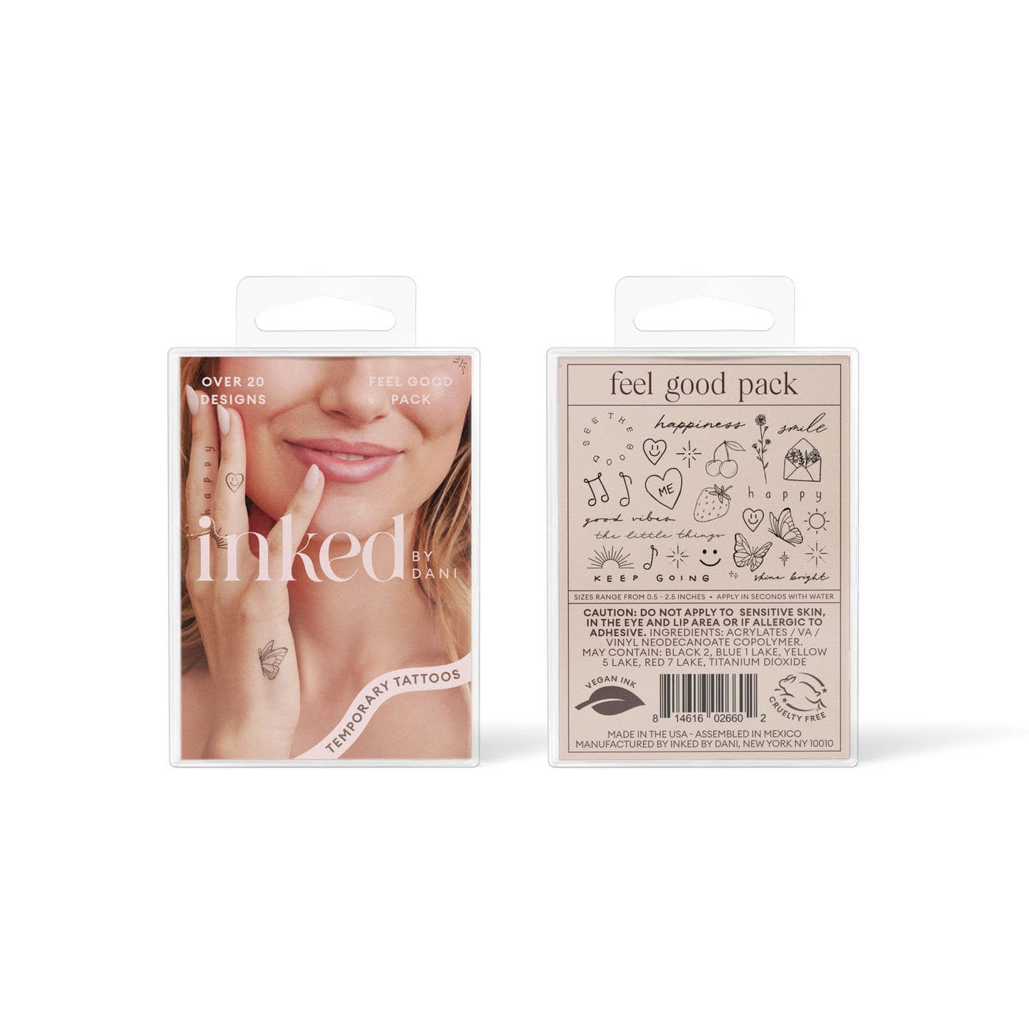 JTTP Products Feel Good Temporary Tattoo Pack