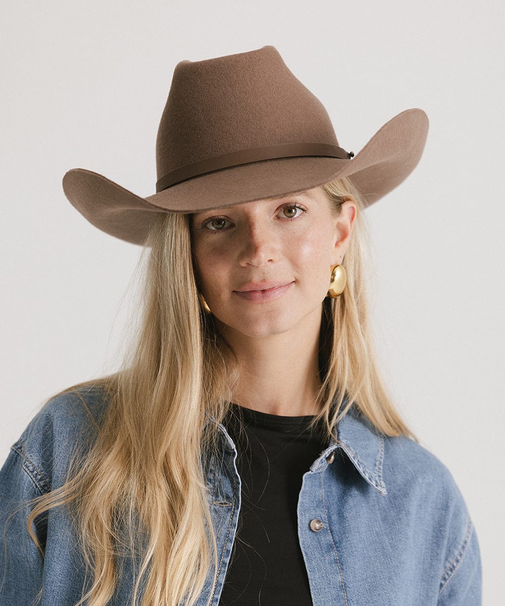 JTTP Products GIGI PIP - Shane Brick Top Western Hat | Chocolate available in Joshua Tree at JT Trading Post