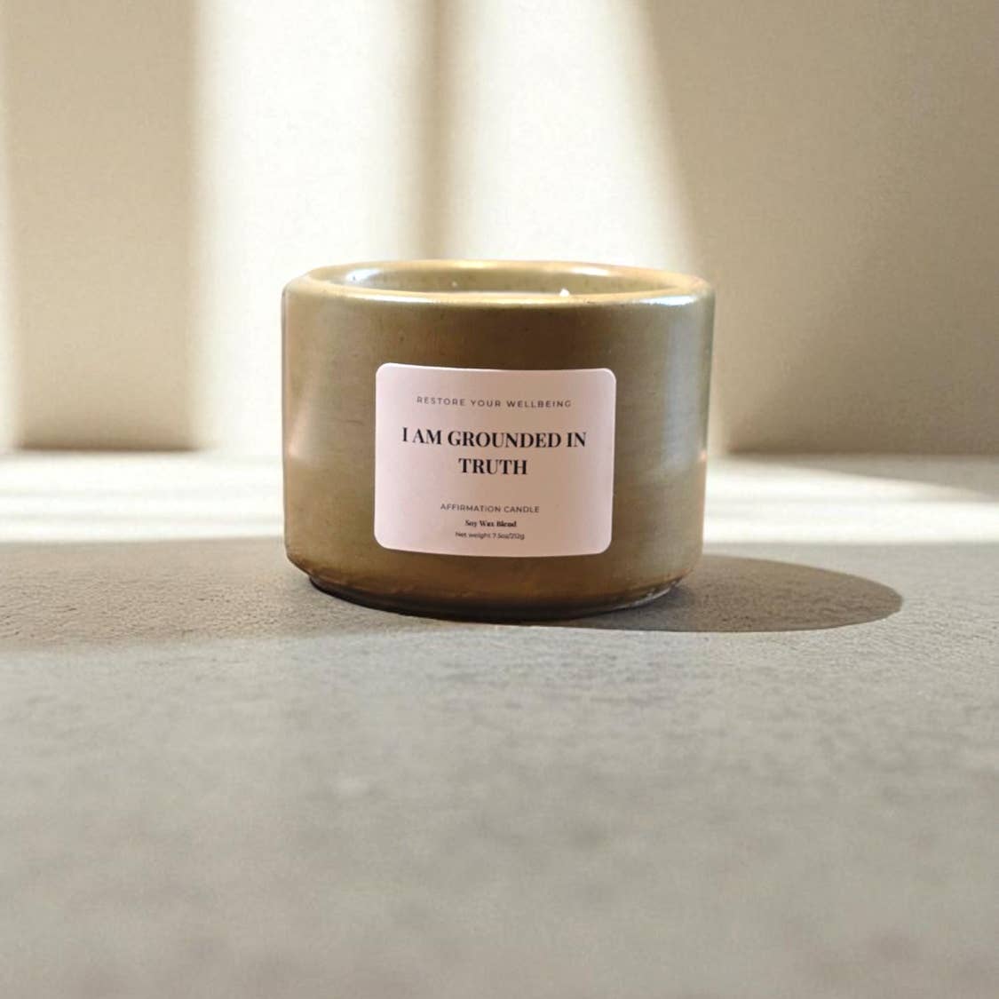 JTTP Products I Am Grounded in Truth Affirmation Candle