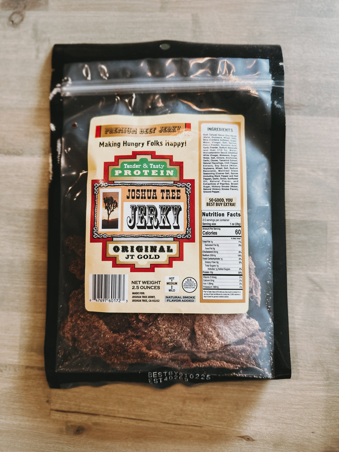 JTTP Eats Joshua Tree Beef Jerky | Mild available in Joshua Tree at JT Trading Post