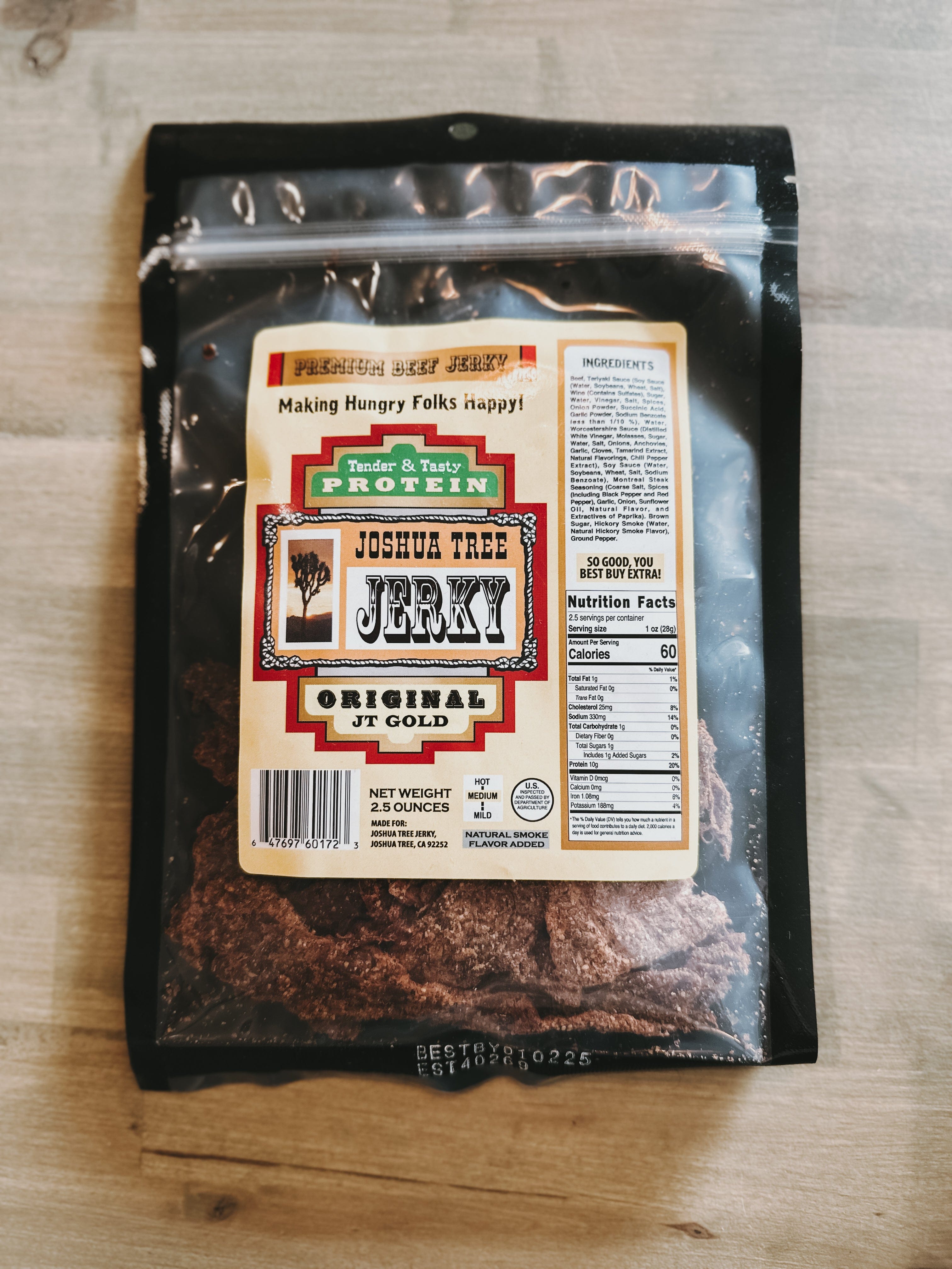 JTTP Products Joshua Tree Beef Jerky | Mild