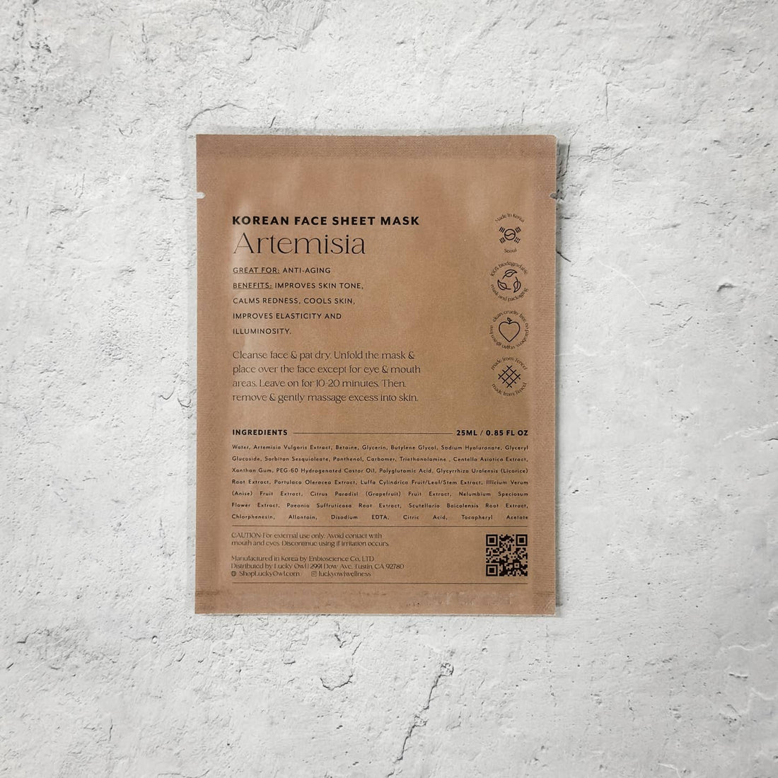 JTTP Products Korean Sheet Mask - You Deserve A Break available in Joshua Tree at JT Trading Post