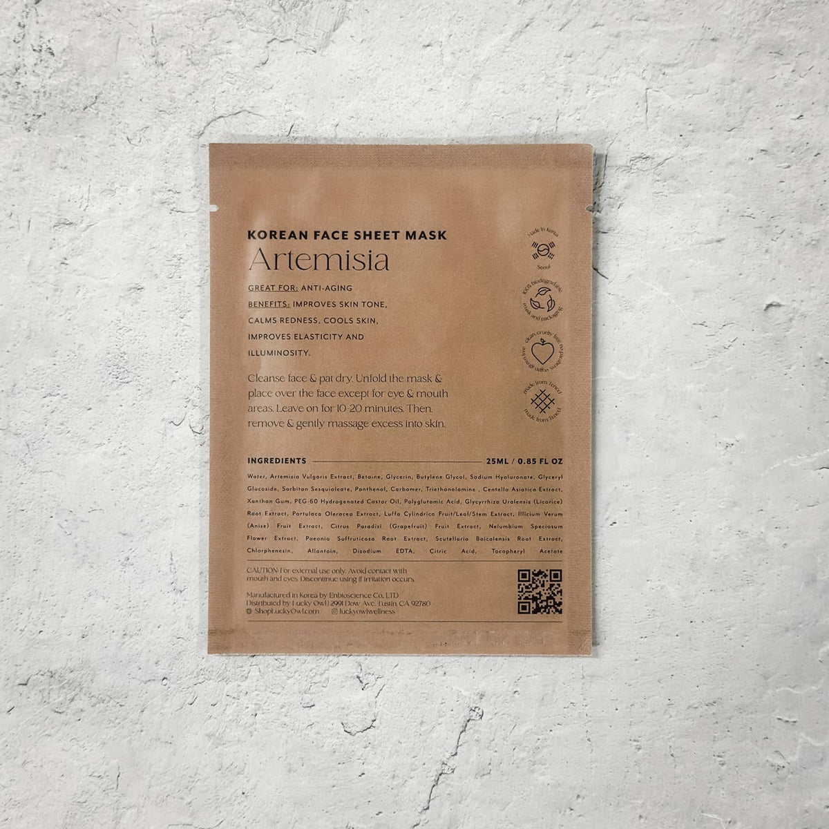 JTTP Products Korean Sheet Mask - You Deserve A Break available in Joshua Tree at JT Trading Post