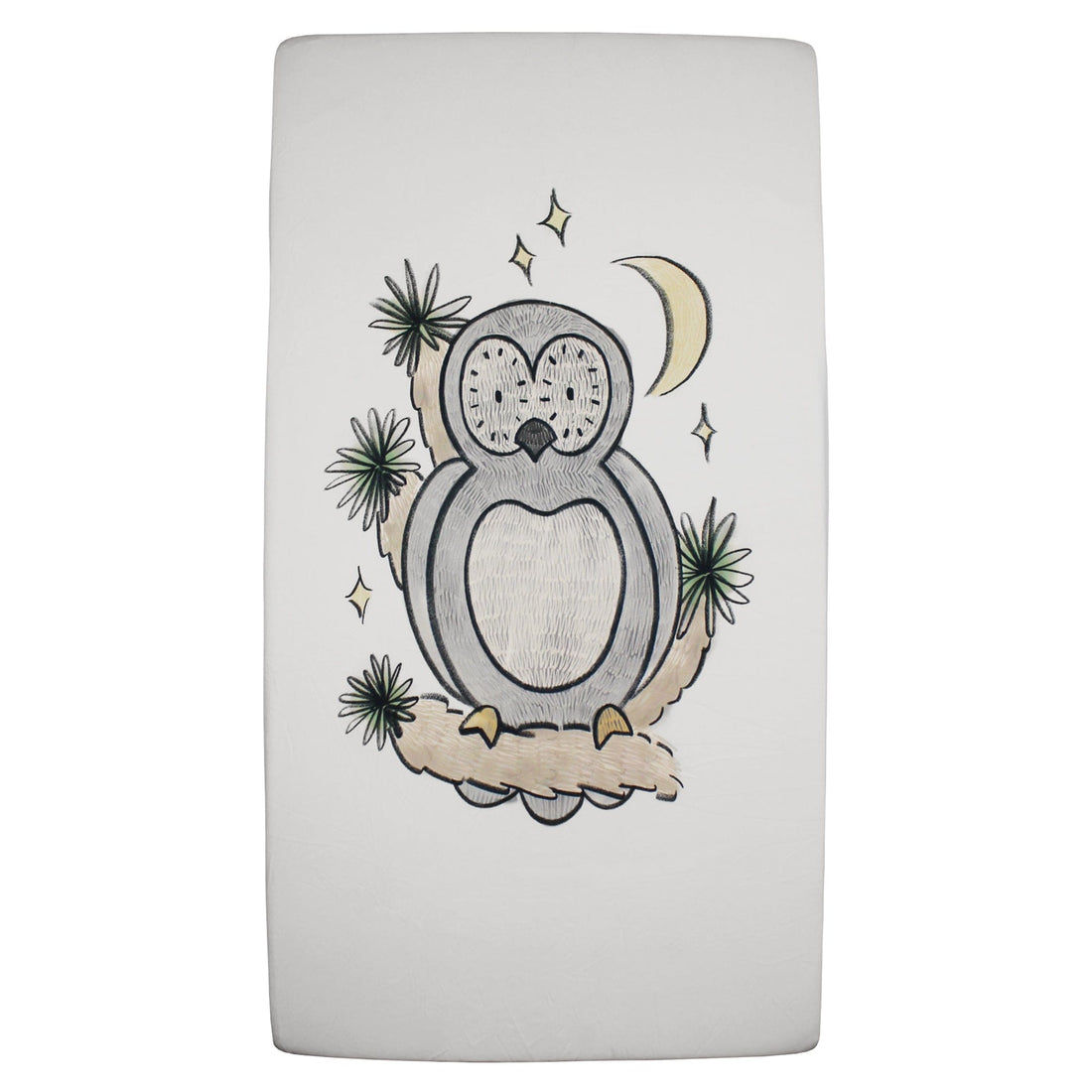JTTP Products Organic Crib Sheets, Owl Who? available in Joshua Tree at JT Trading Post