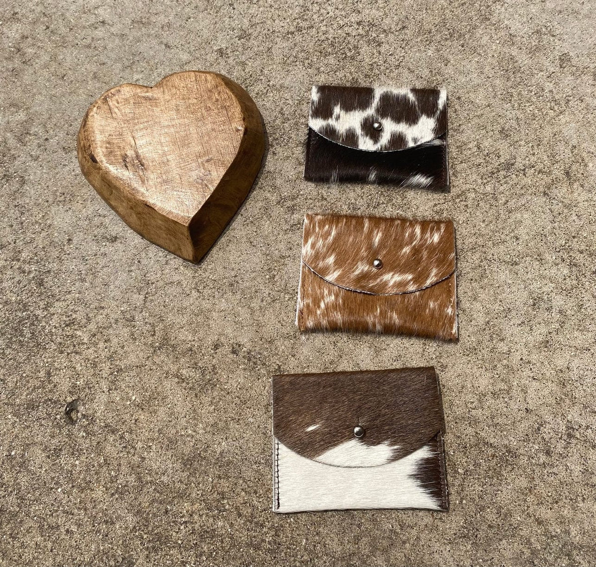 JTTP Products Natural Cowhide Credit Card Holder available in Joshua Tree at JT Trading Post