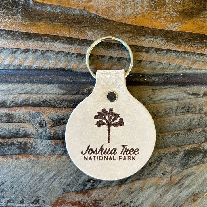JTTP Products Off White Joshua Tree Keychain available in Joshua Tree at JT Trading Post
