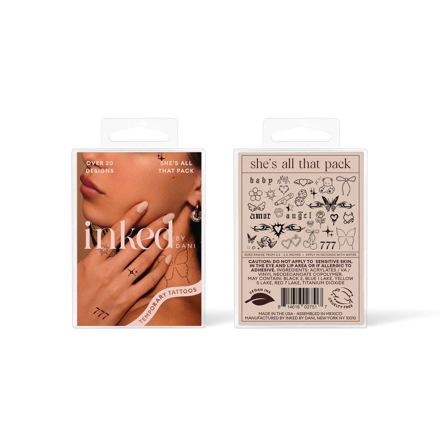 JTTP Products She's All That Temporary Tattoo Pack