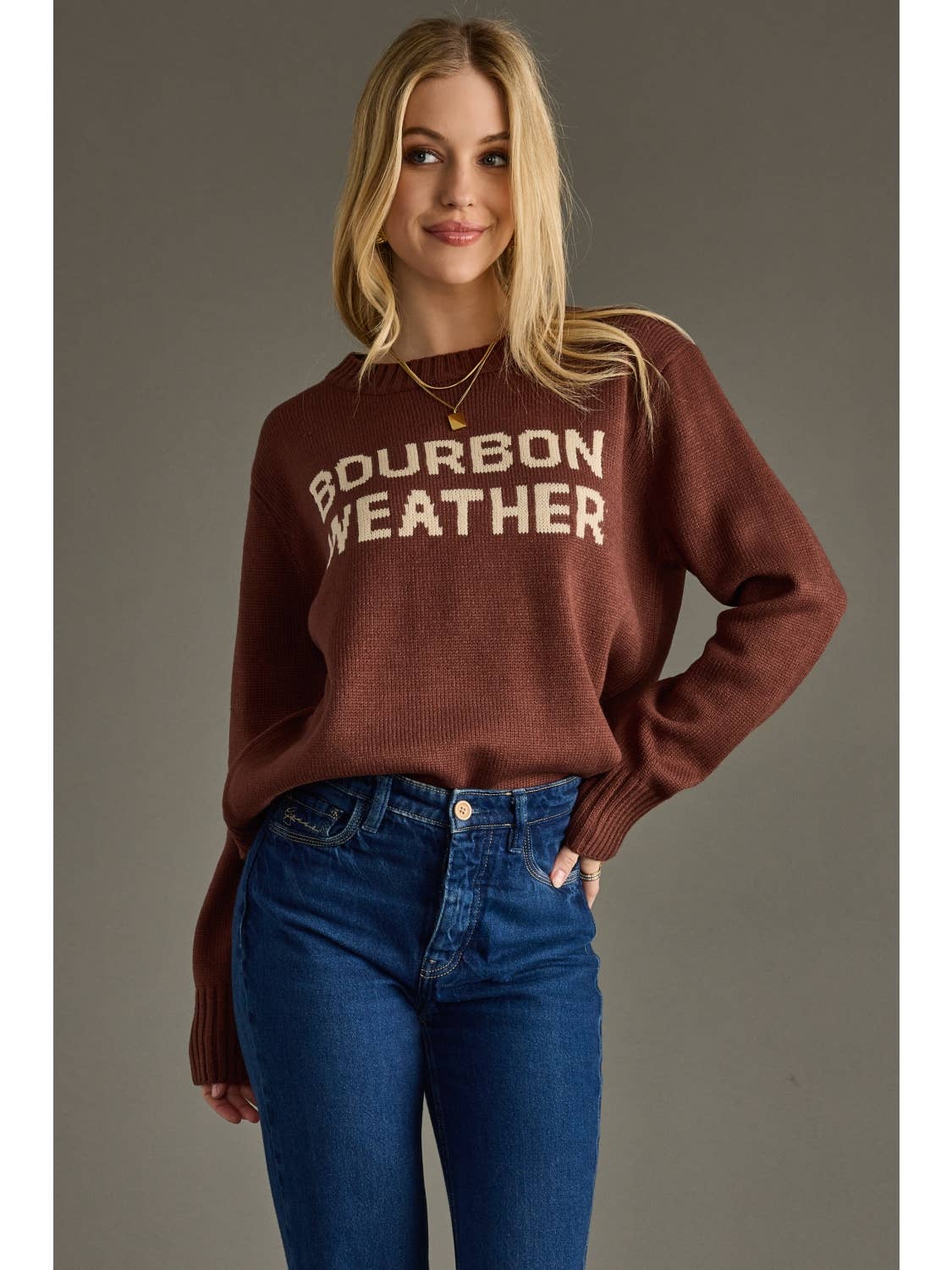 JTTP Products Brown Bourbon Weather Sweater
