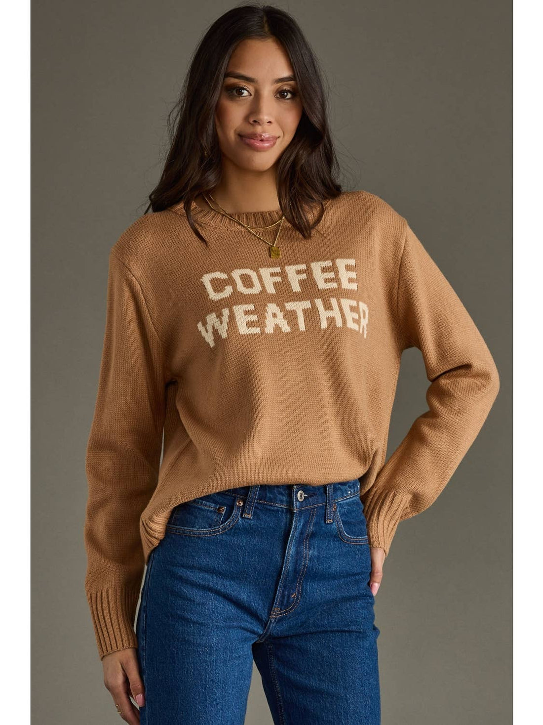 JTTP Products Lt. Brown Coffee Weather Sweater available in Joshua Tree at JT Trading Post