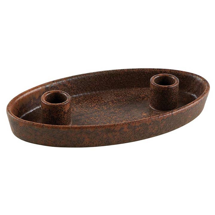 JTTP Products Stone Double Taper Candleholder
