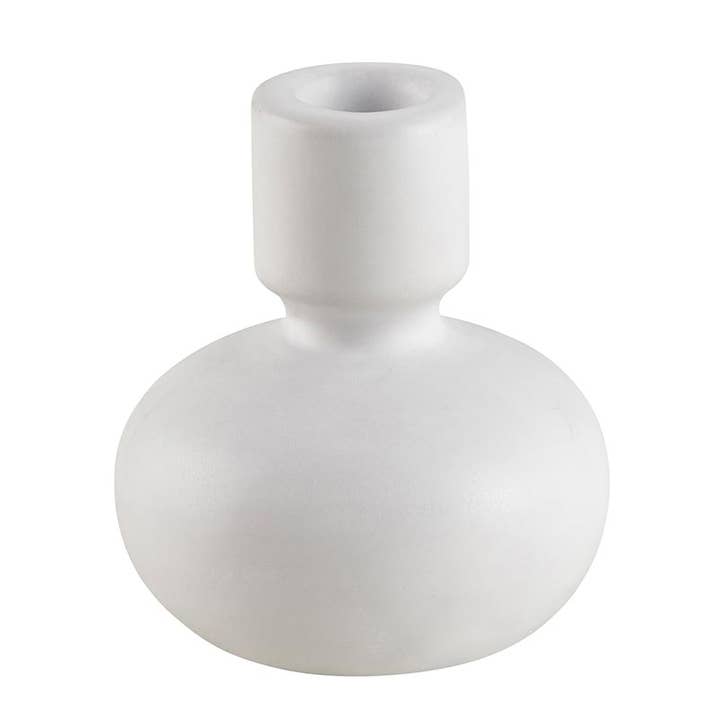 JTTP Products White Round Taper Candleholder - Large