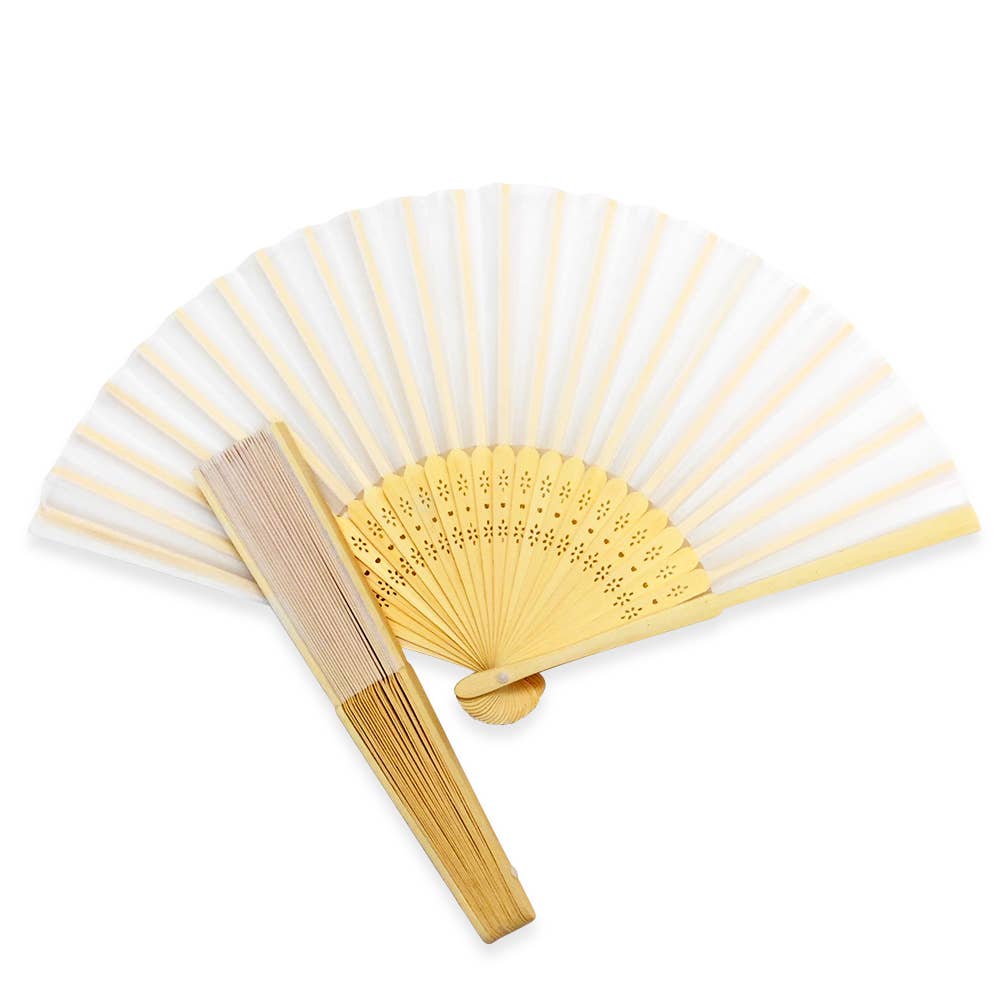 JTTP Products White Silk Fan available in Joshua Tree at JT Trading Post