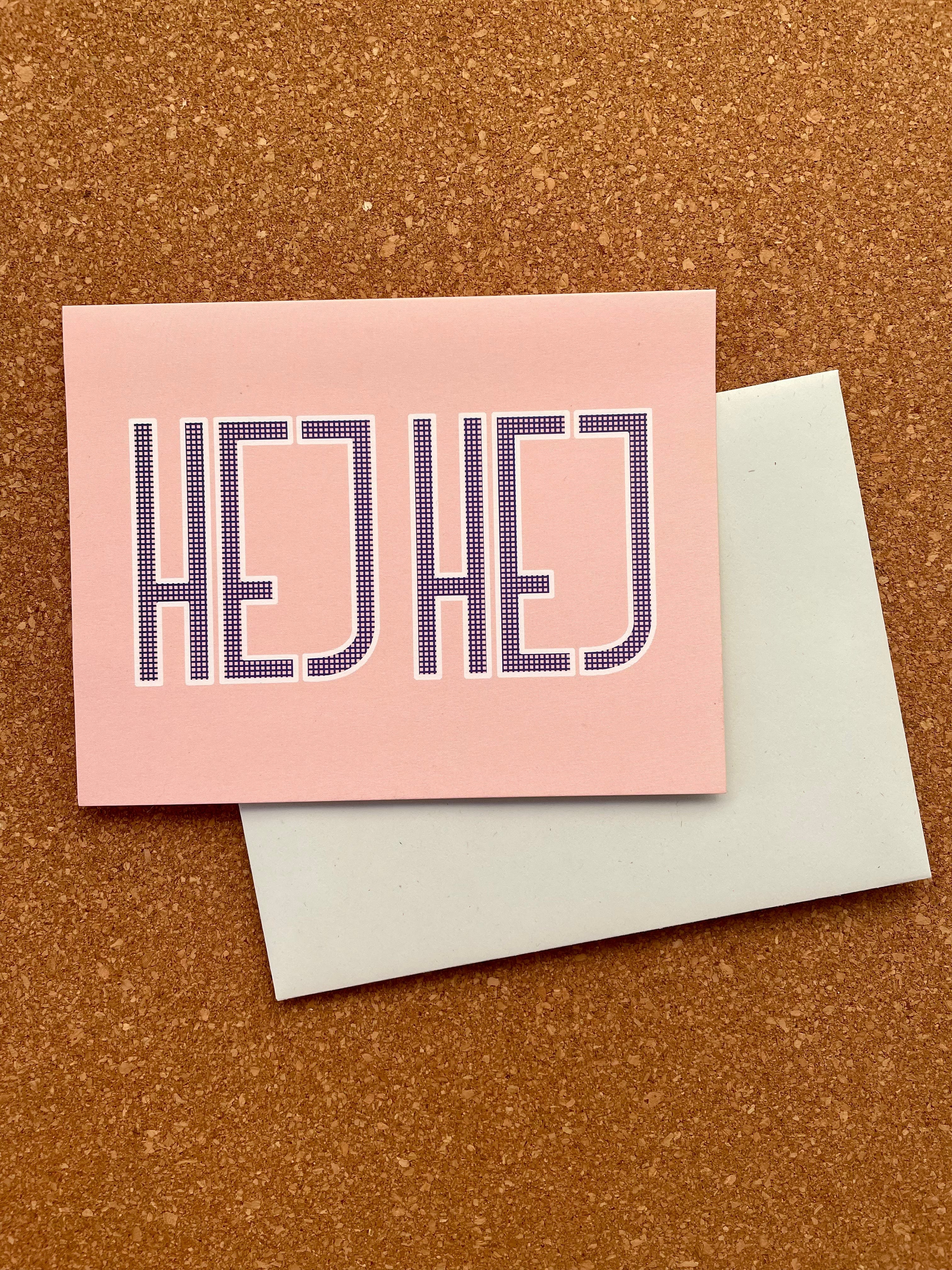 Opal Atlas International Friendship Greeting Card - Hej Hej