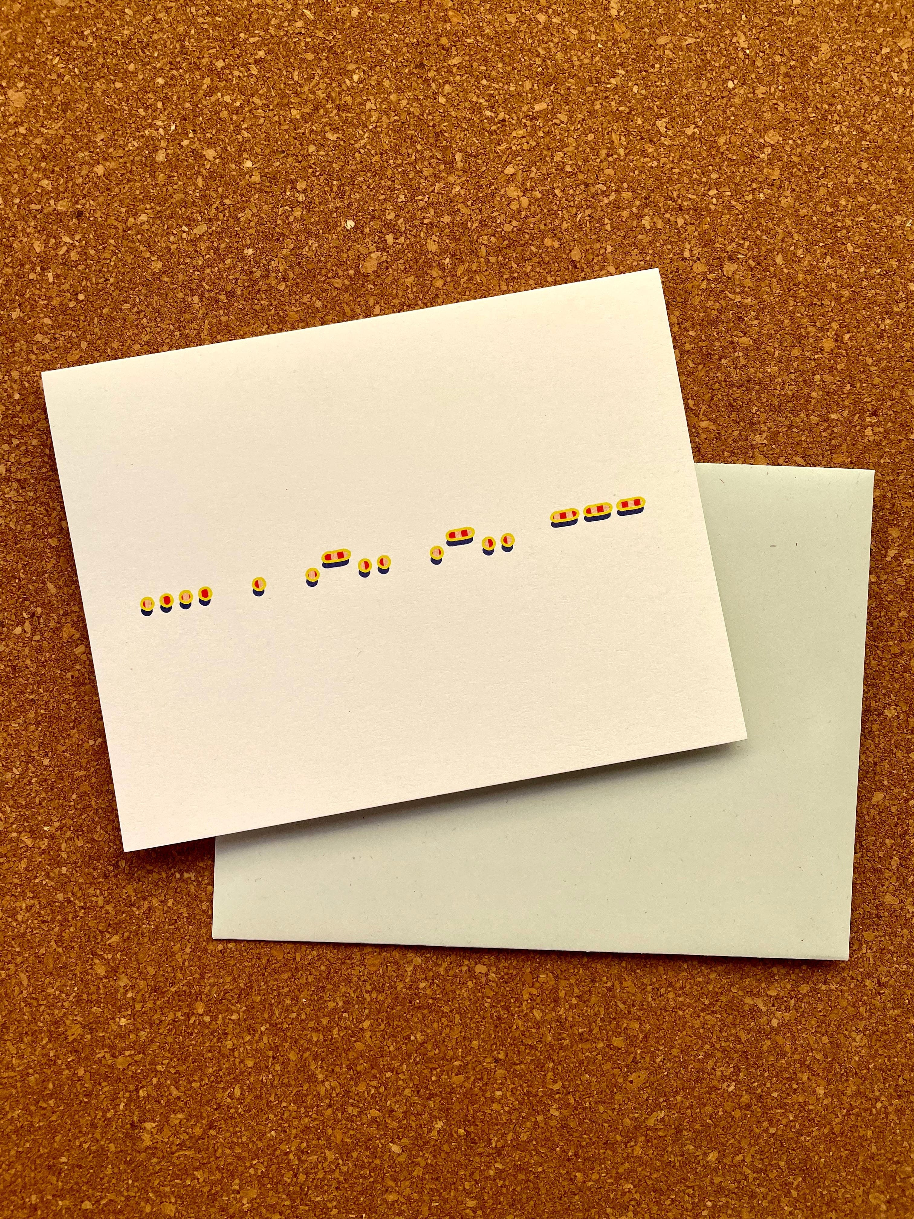 Opal Atlas International Friendship Greeting Card - Morse Code Hello