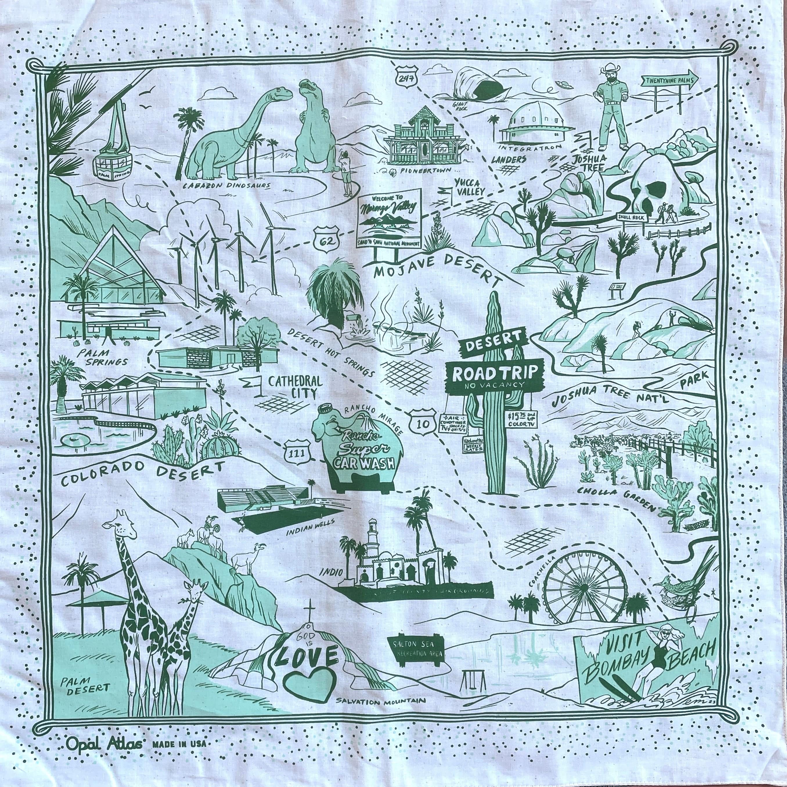 Opal Atlas Desert Roadtrip Bandana