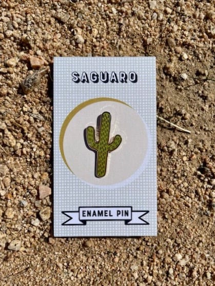 Opal Atlas Saguaro Enamel Pin