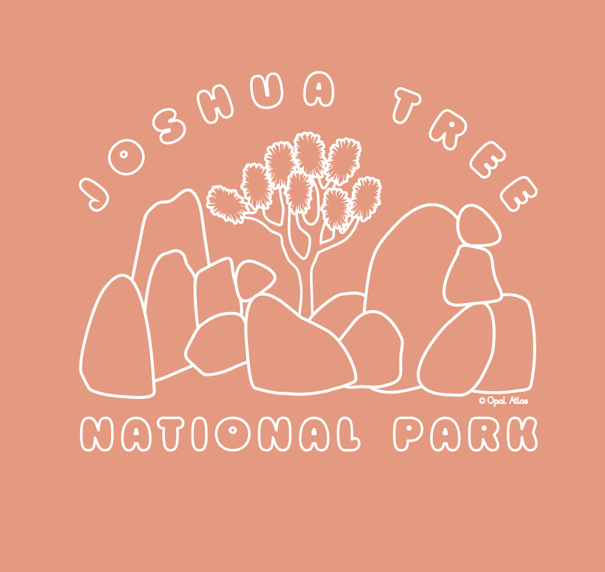 Opal Atlas JTNP Trees & Rocks Tee available in Joshua Tree at JT Trading Post