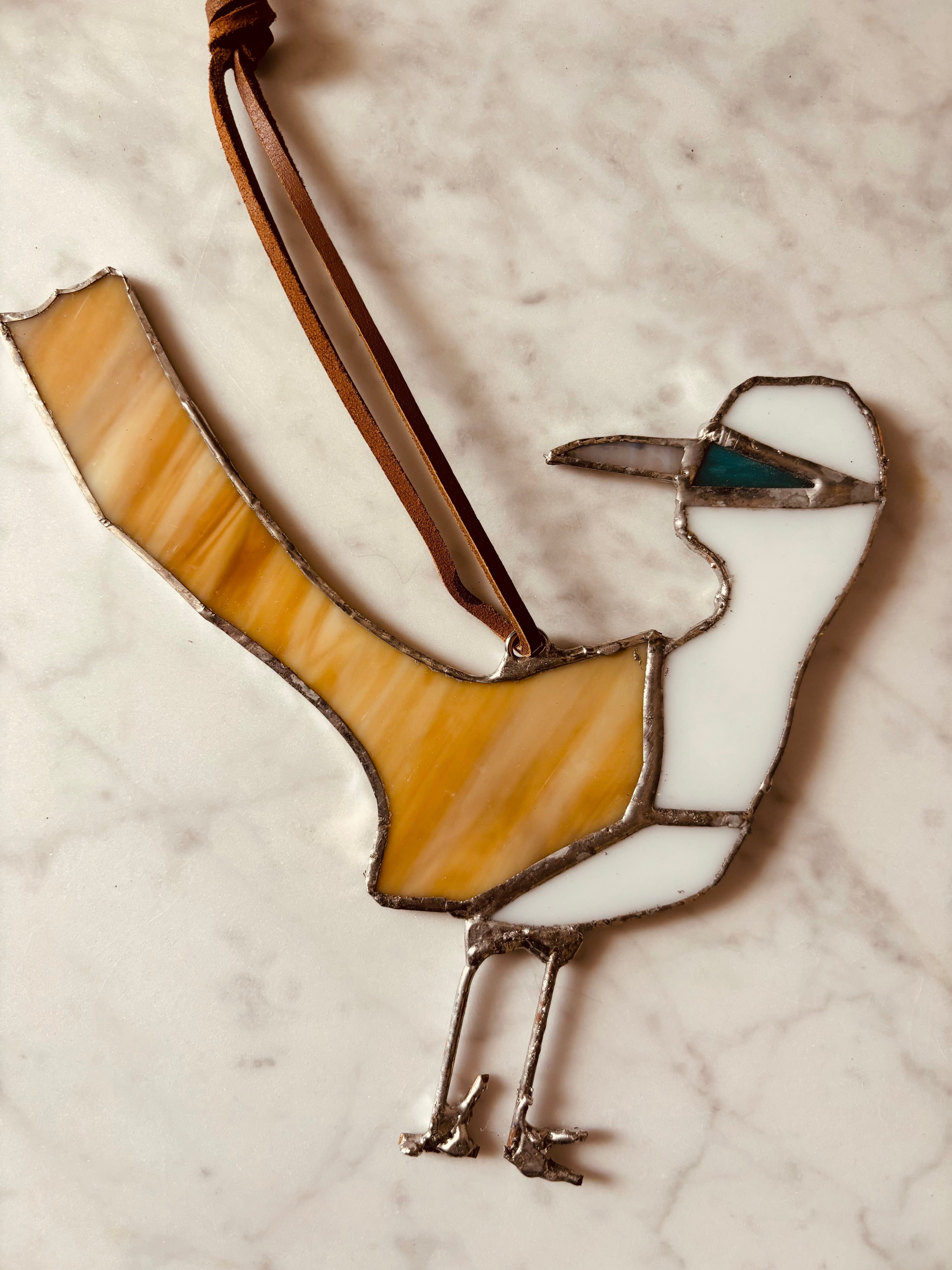 Rancho Relaxo Stained Glass Roadrunners