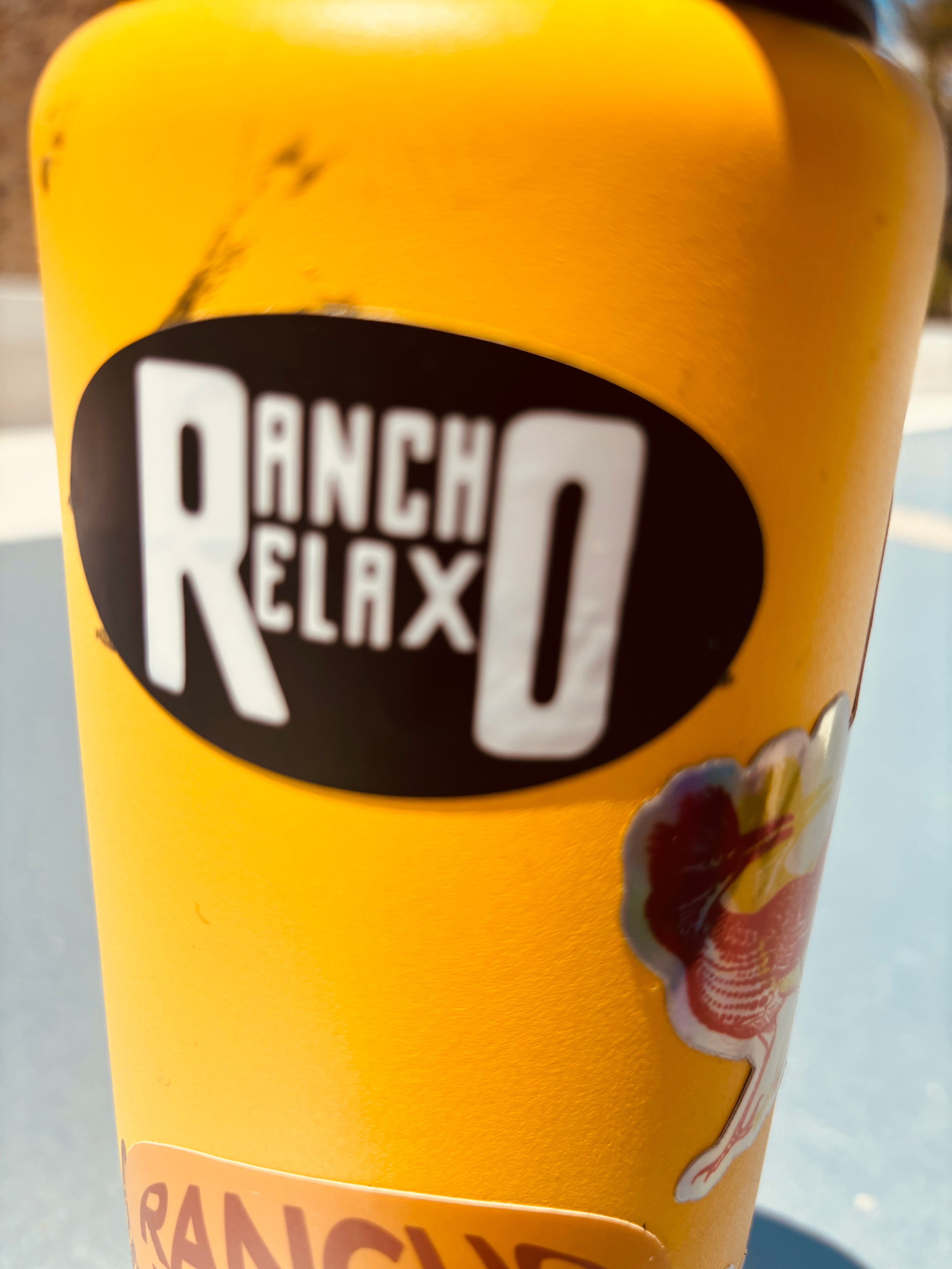 Rancho Relaxo B&W Oval Sticker