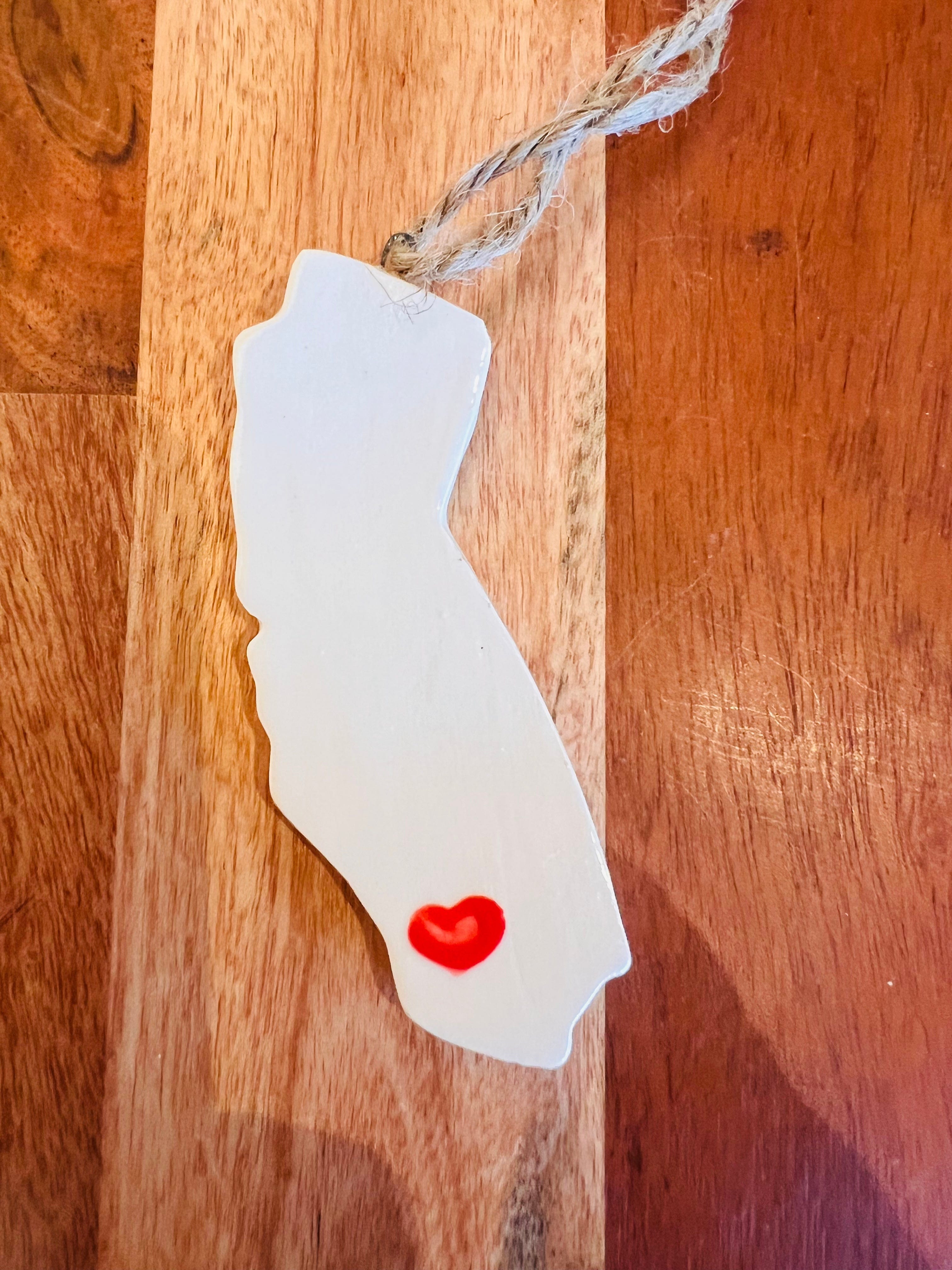 Rancho Relaxo Ceramic California Ornament