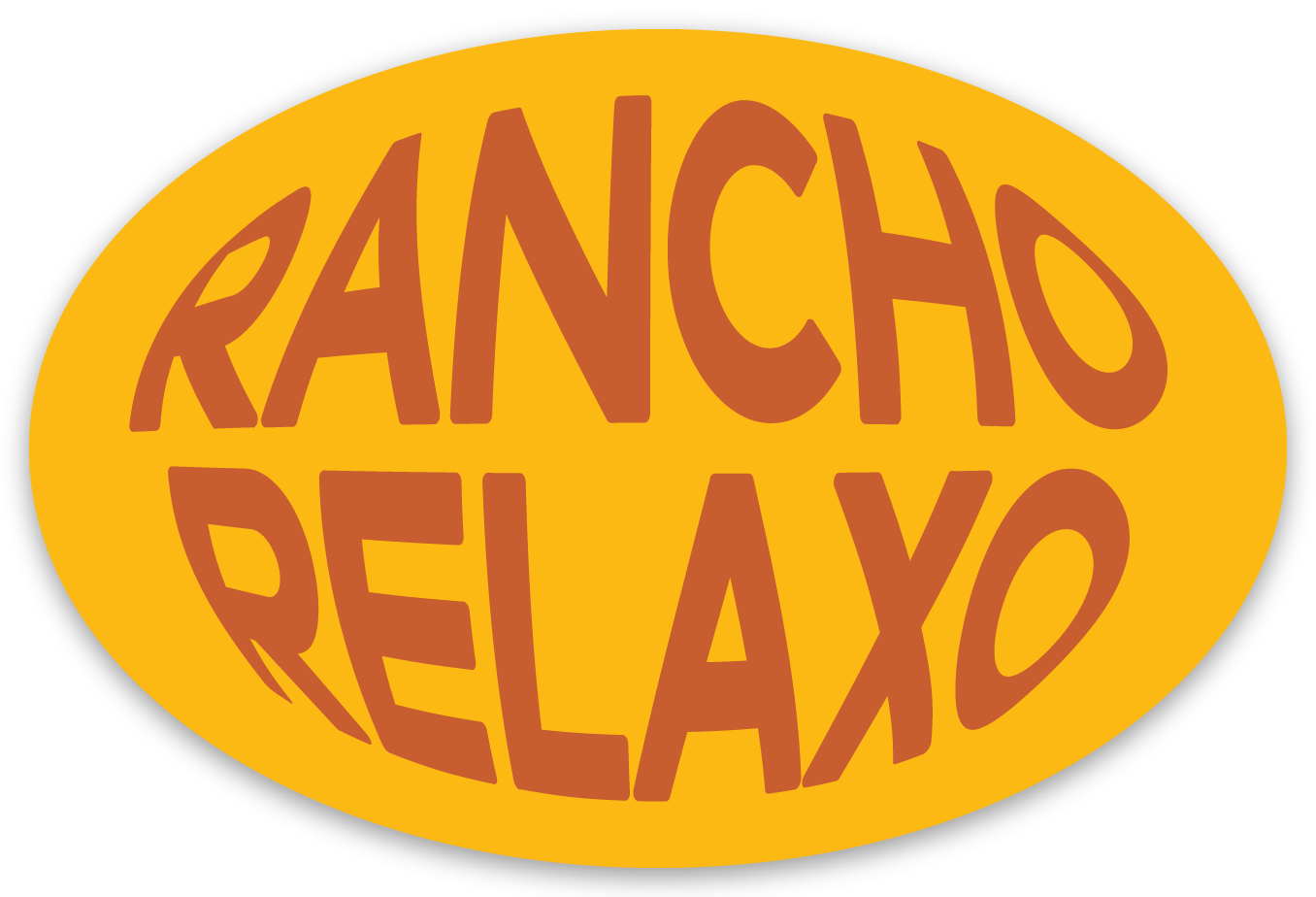 Rancho Relaxo Oval Sticker